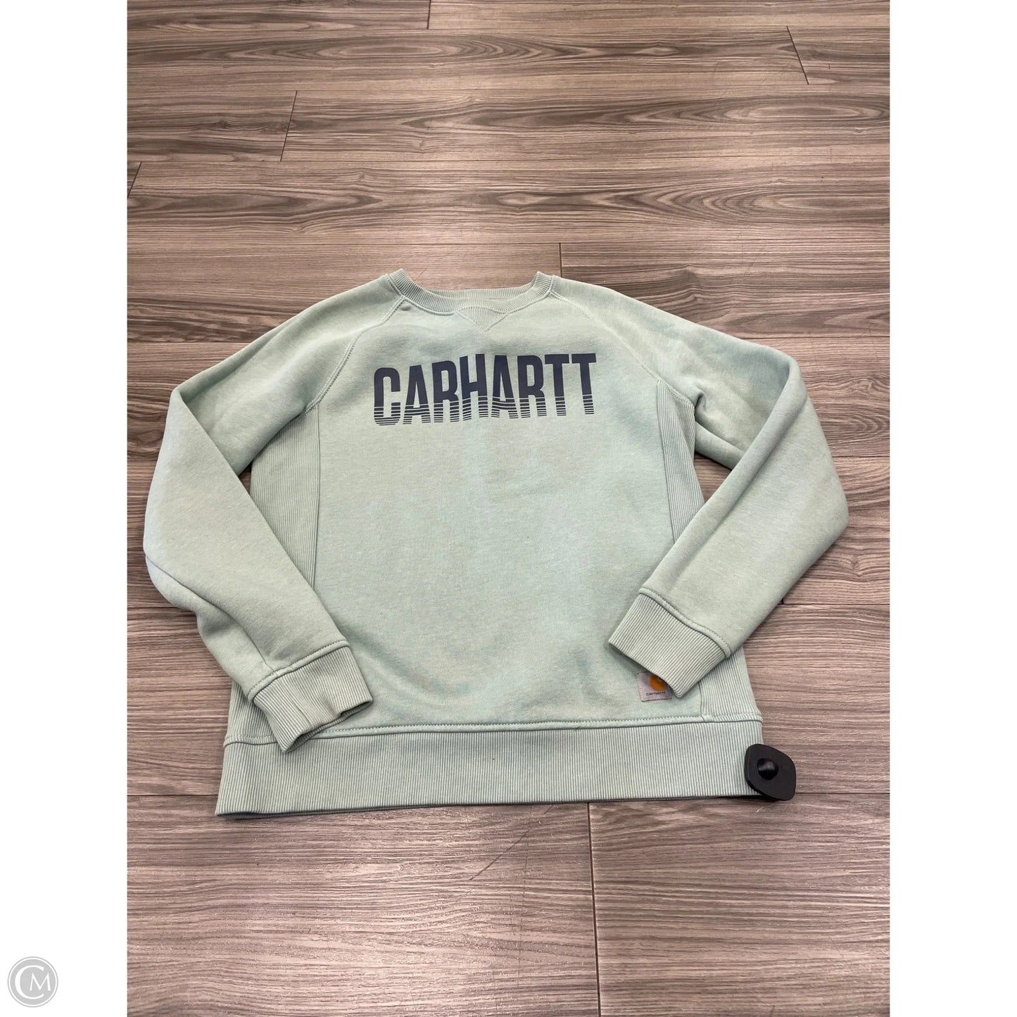 Sweatshirt Crewneck By Carhartt In Teal, Size: M