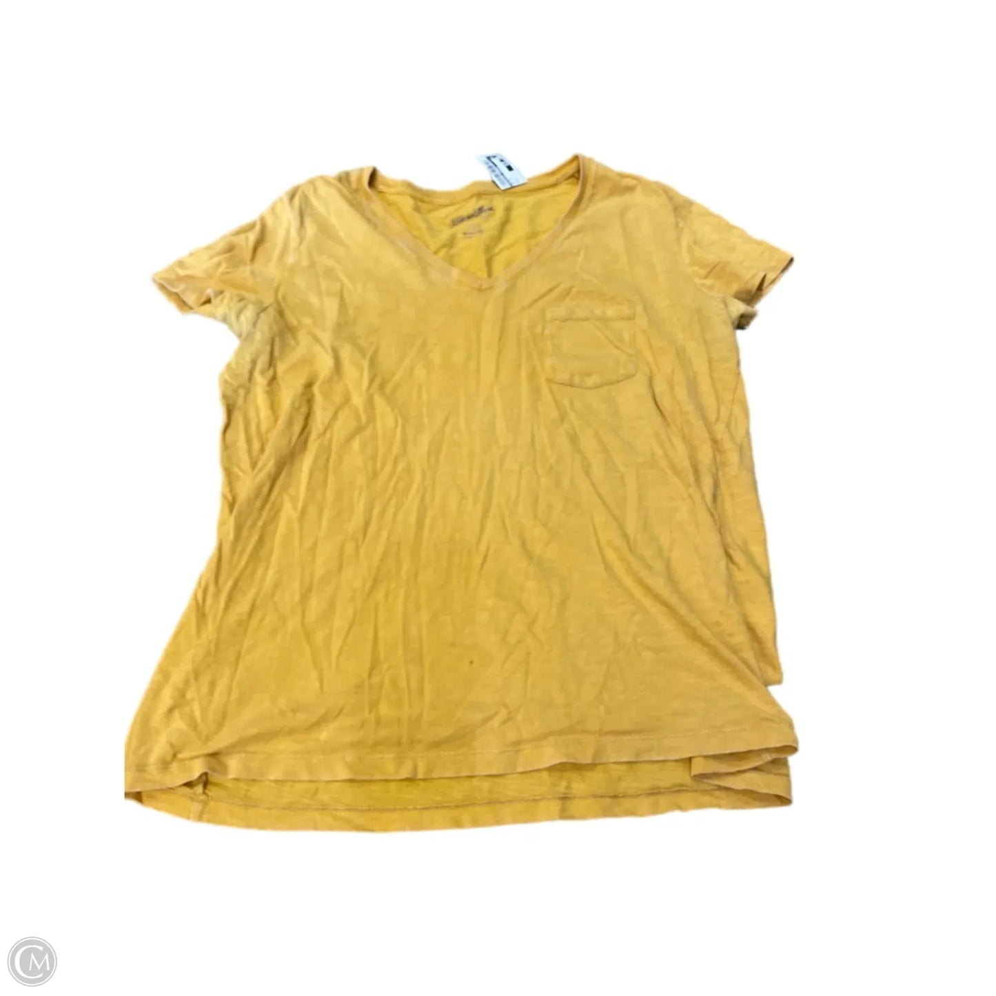 Top Short Sleeve By Universal Thread In Yellow, Size: Xl