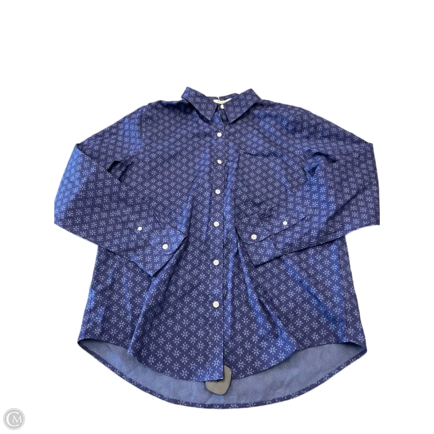 Top Long Sleeve By L.l. Bean In Floral Print, Size: L