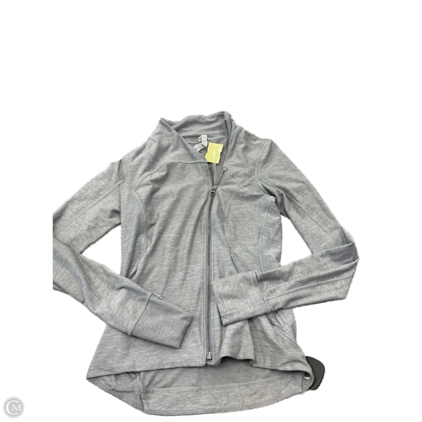 Athletic Sweatshirt Collar By Lululemon In Grey, Size: 6
