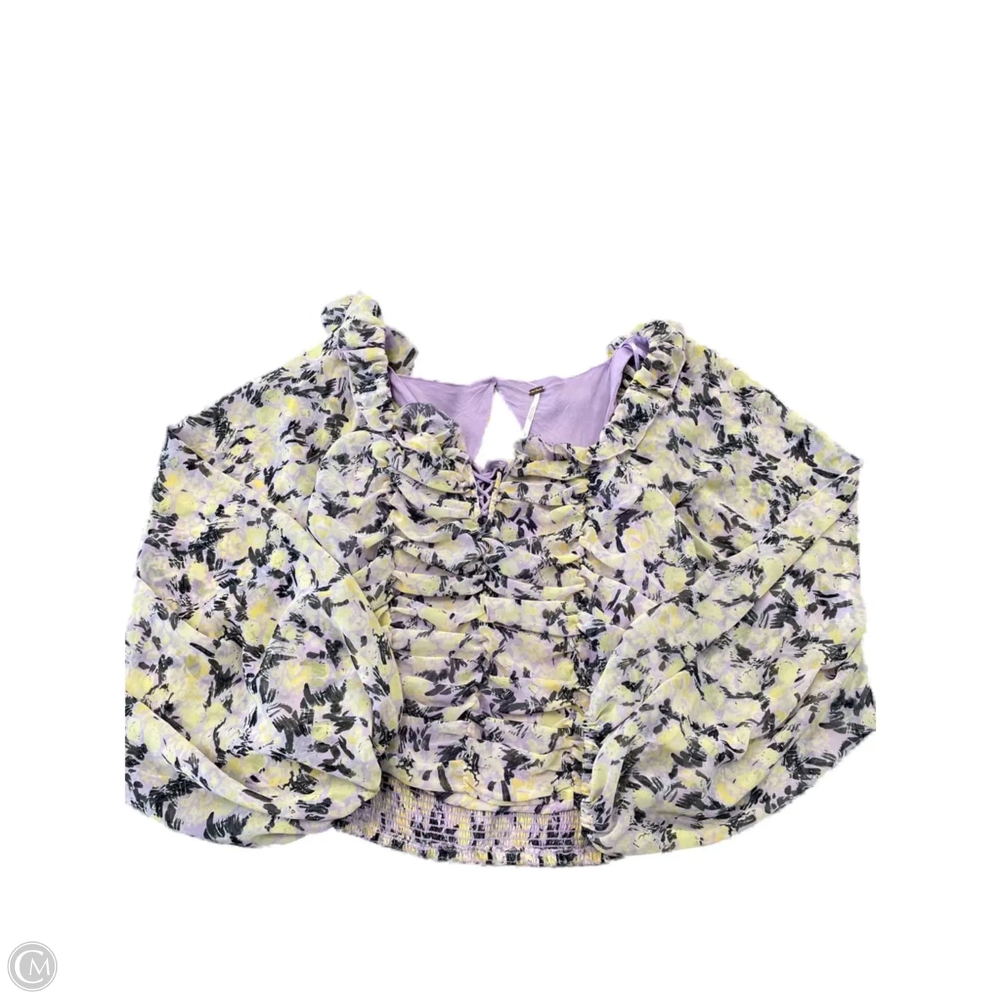 Top Long Sleeve By Free People In Purple, Size: L