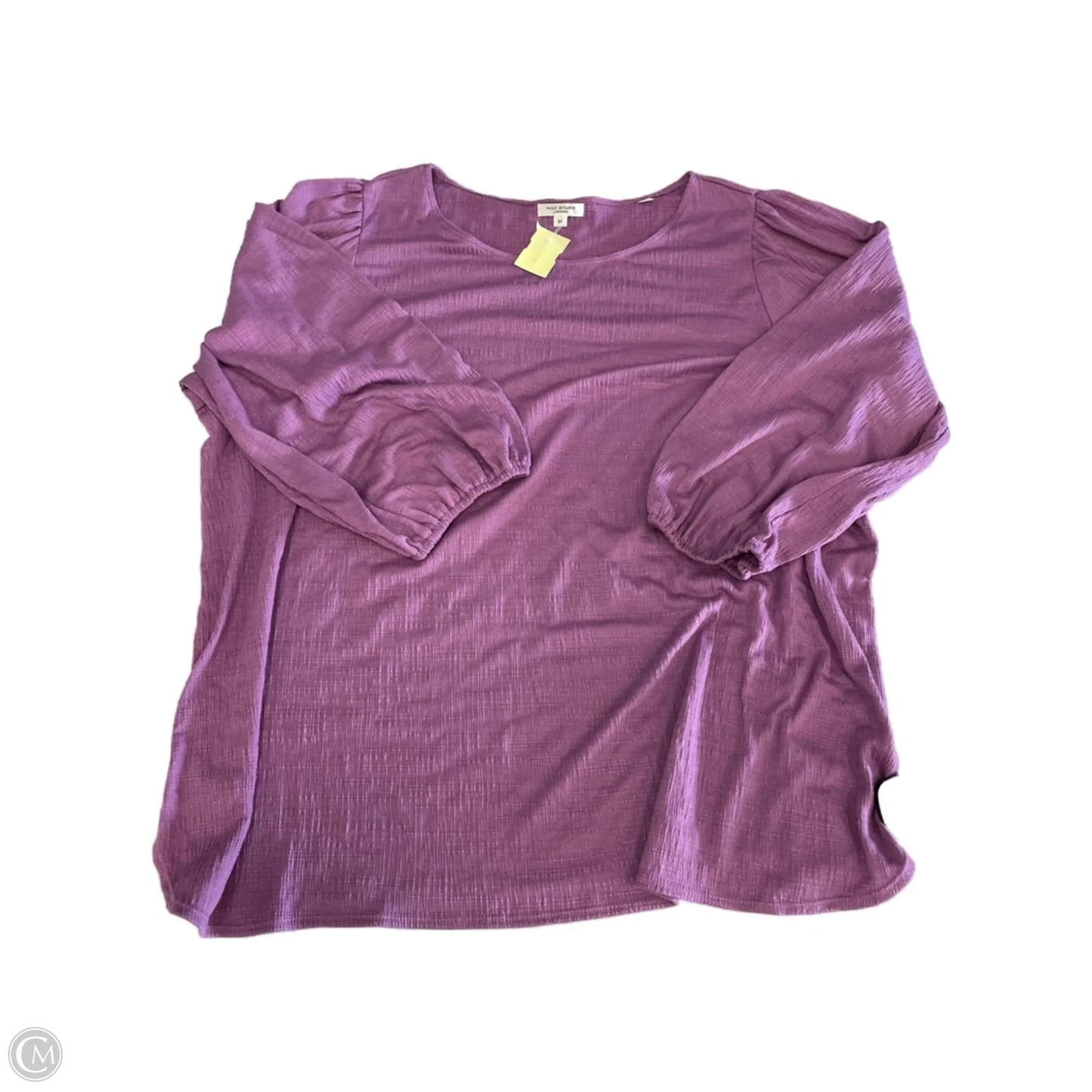 Top Long Sleeve By Max Studio In Purple, Size: 3x