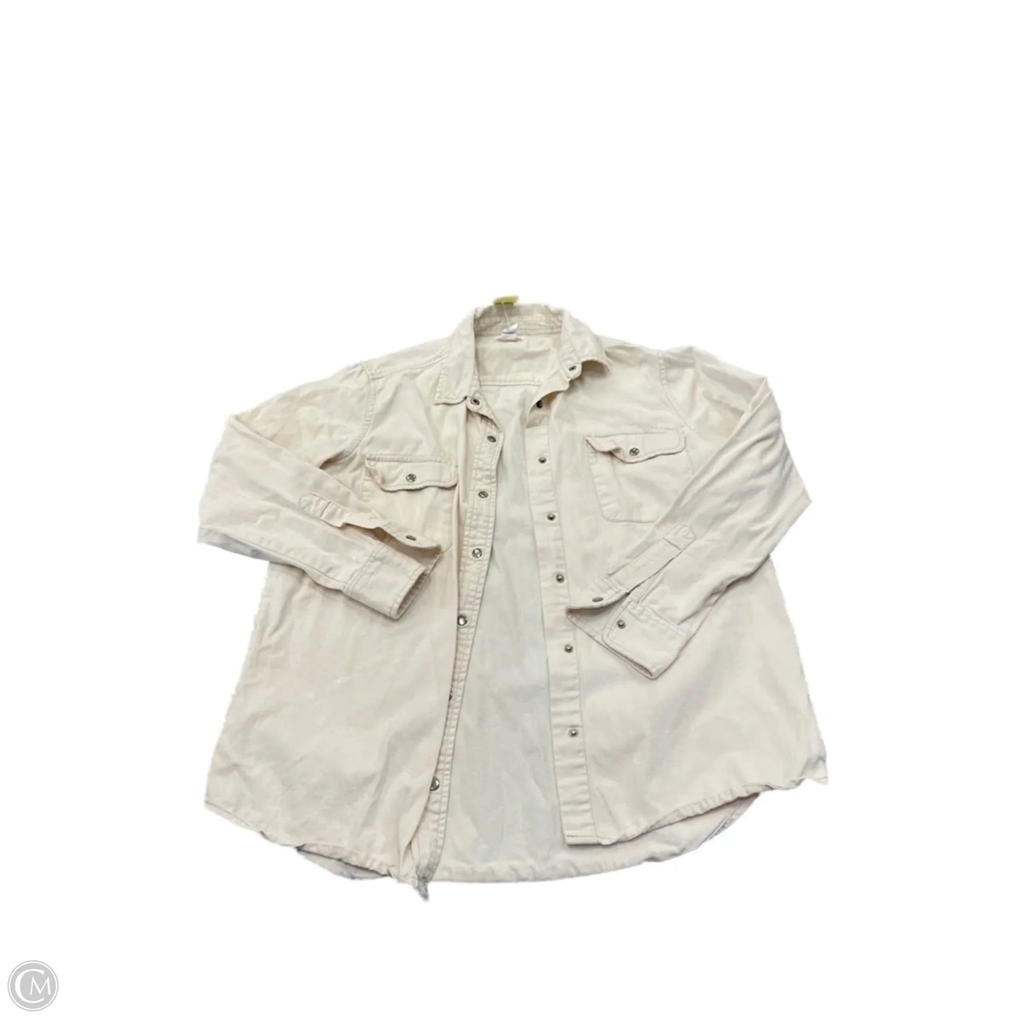 Jacket Denim By Japna In Cream, Size: M