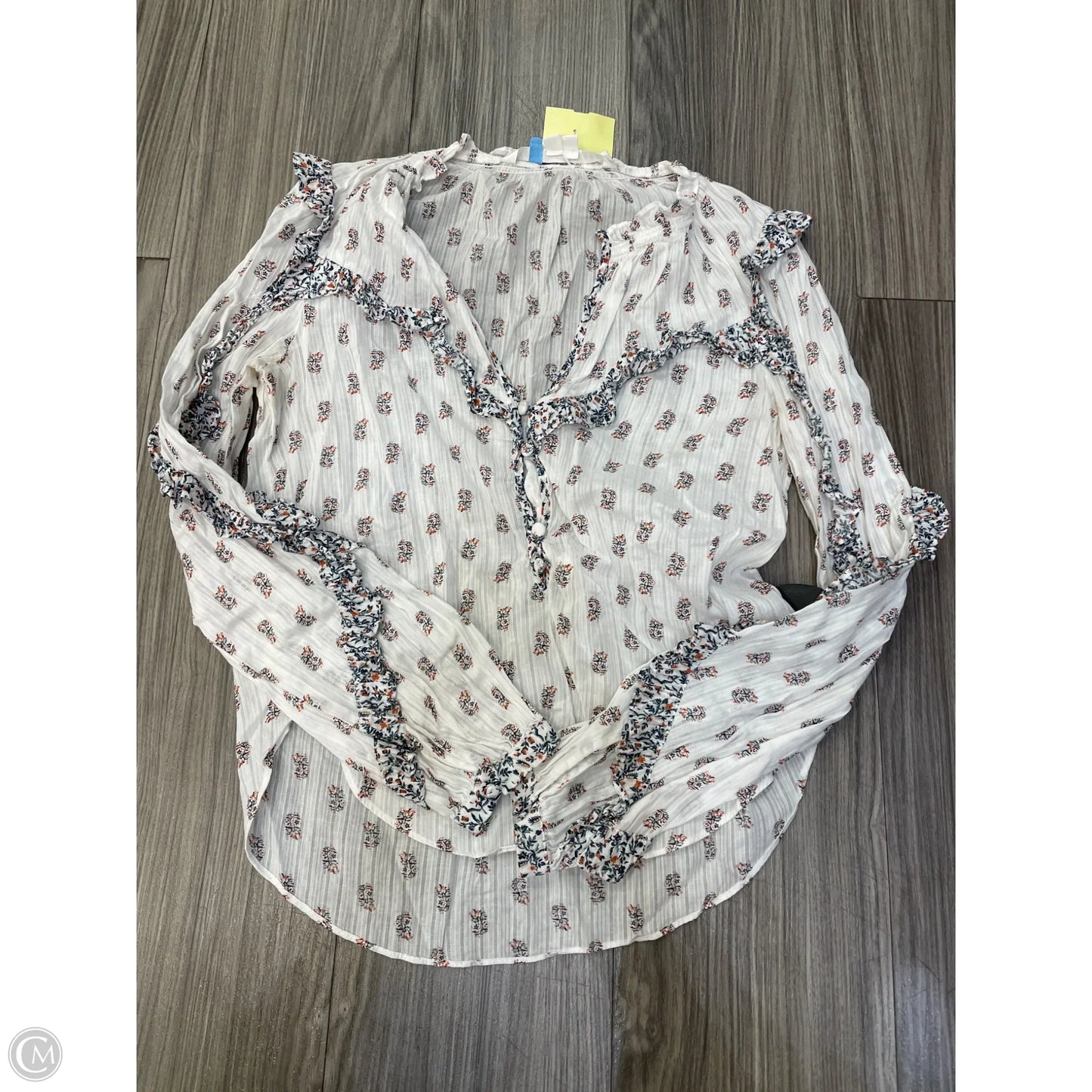 Top Long Sleeve By Veronica Beard In Floral Print, Size: 2