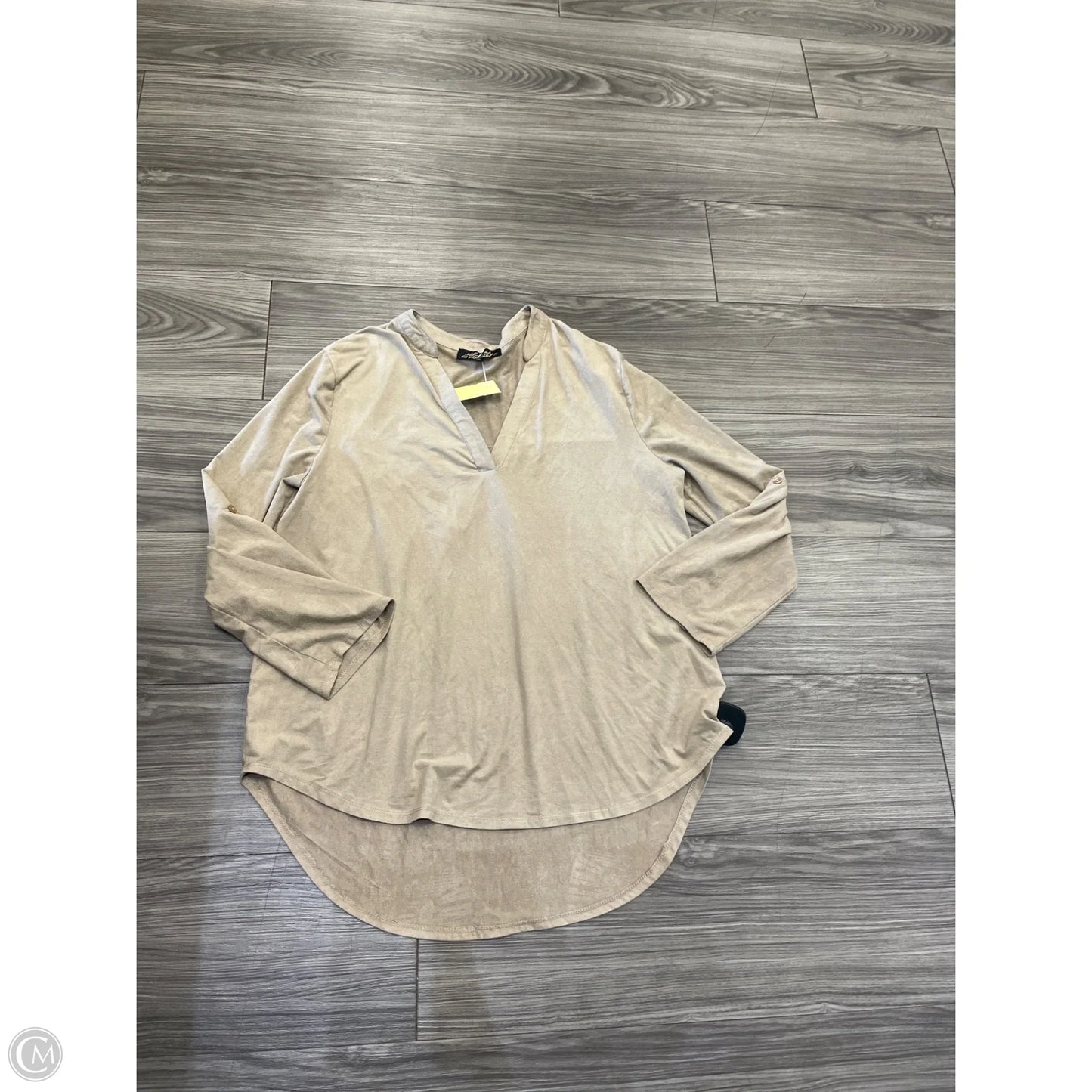 Top Long Sleeve By Clothes Mentor In Brown, Size: M