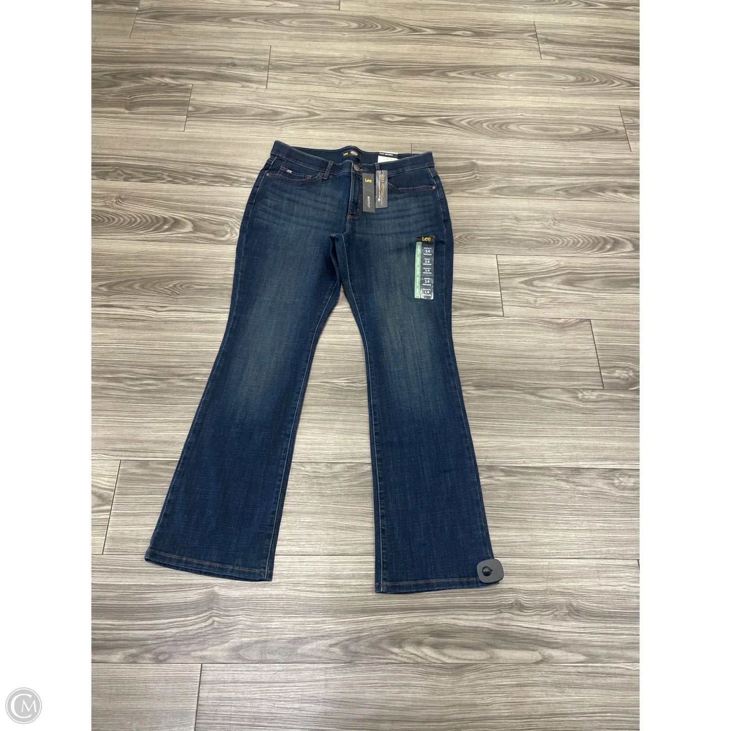 Jeans Boot Cut By Lee In Blue, Size: 14