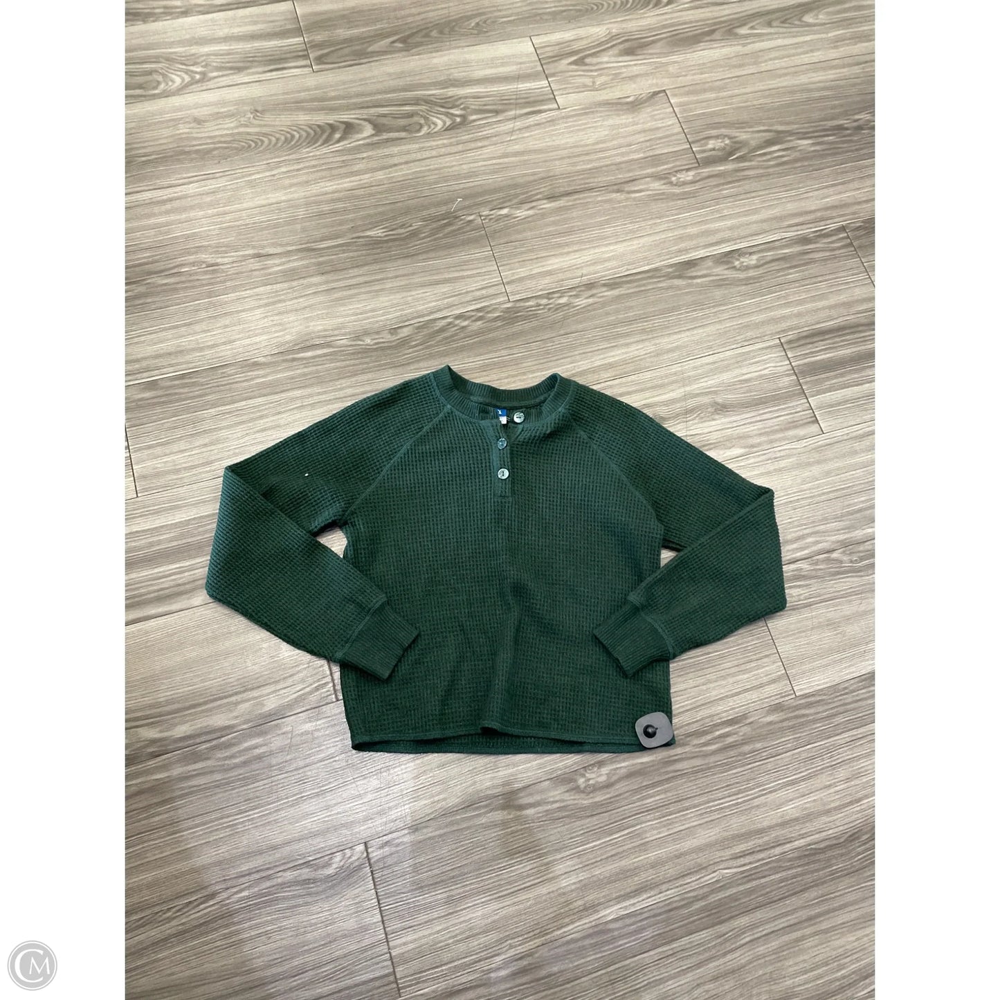 Top Long Sleeve By Old Navy In Green, Size: S