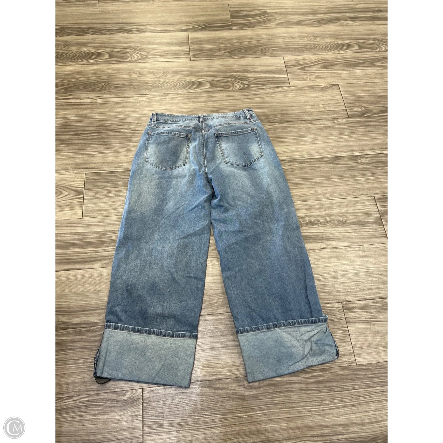 Jeans Wide Leg By No Boundaries In Blue, Size: 14