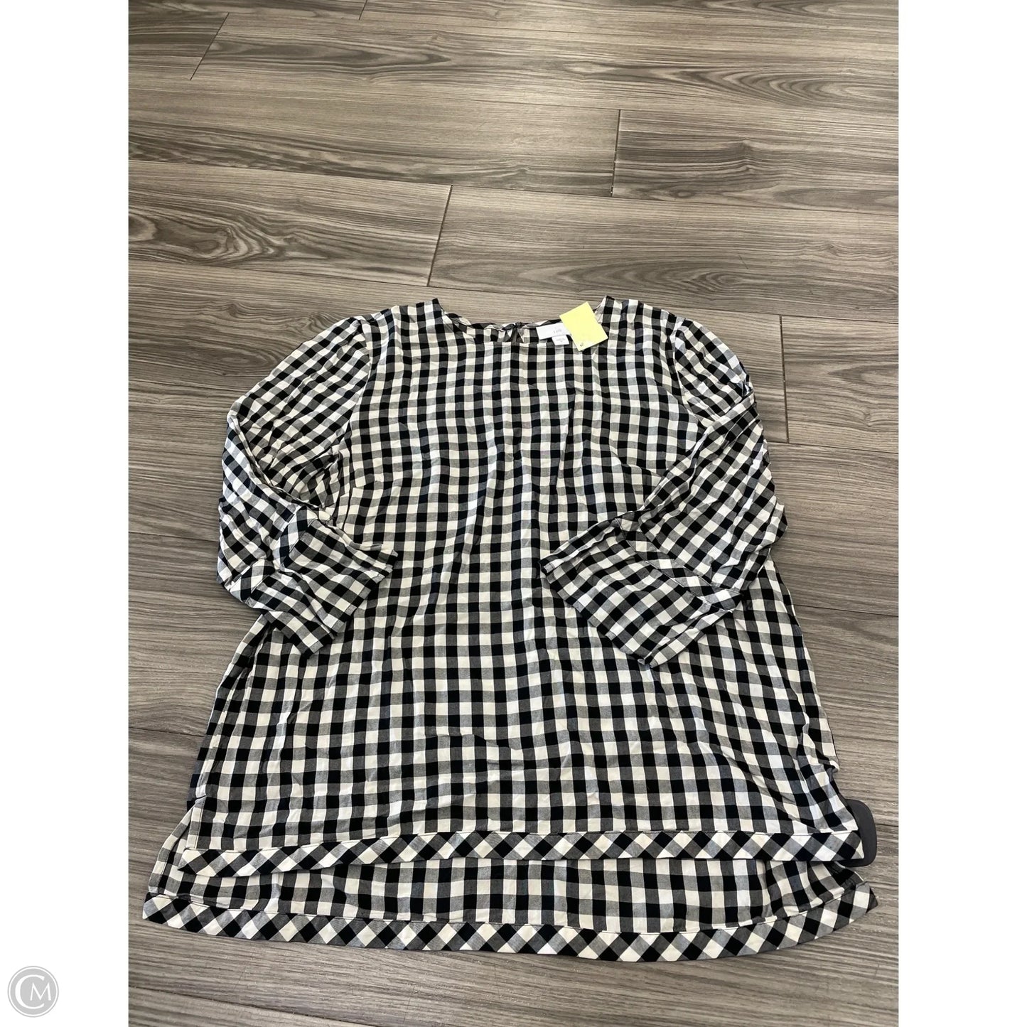 Top Long Sleeve By J. Jill In Black & Cream, Size: M