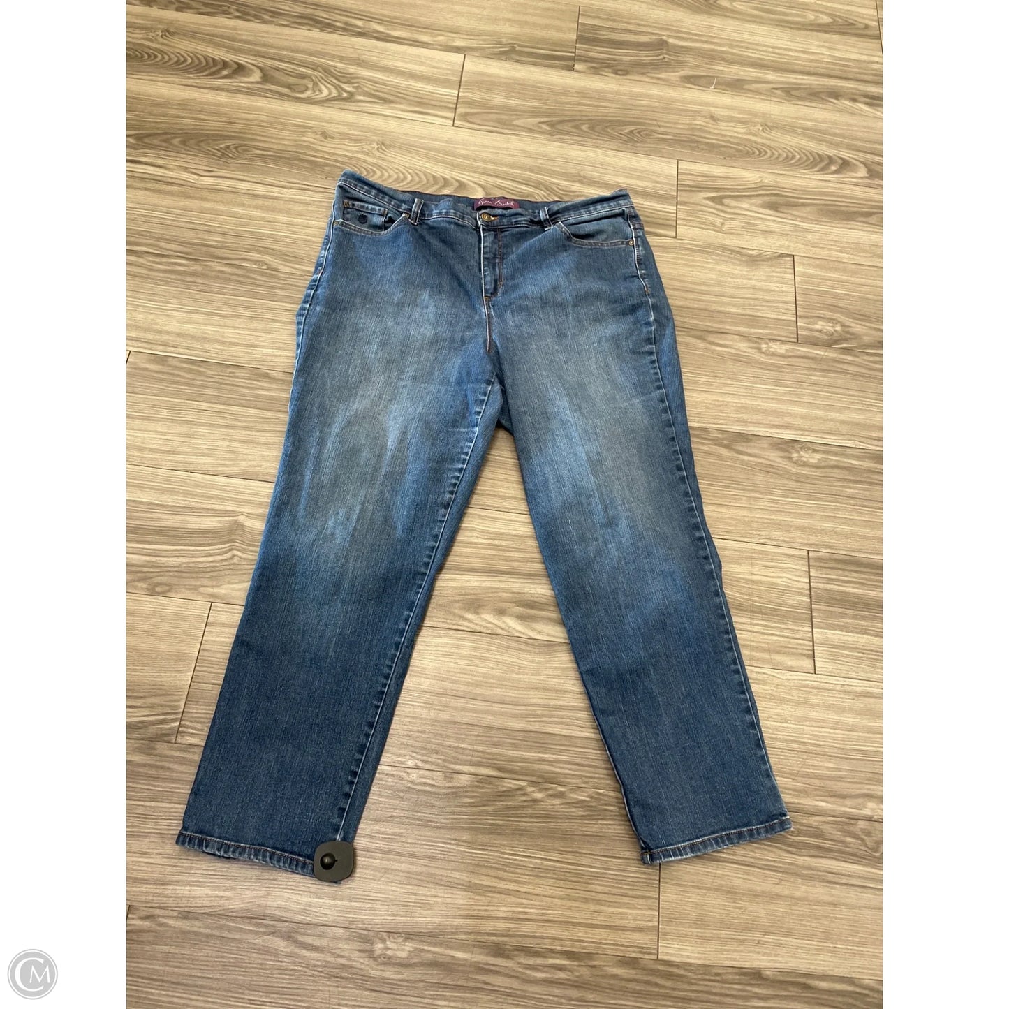 Jeans Straight By Gloria Vanderbilt In Blue, Size: 18