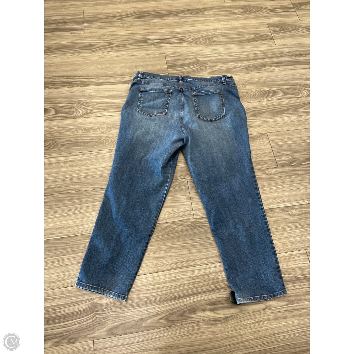 Jeans Straight By Gloria Vanderbilt In Blue, Size: 18