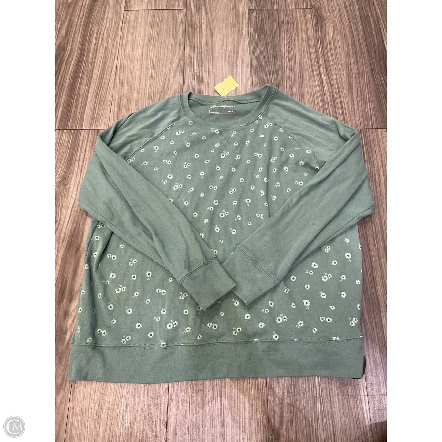 Top Long Sleeve By Eddie Bauer In Green, Size: 2x