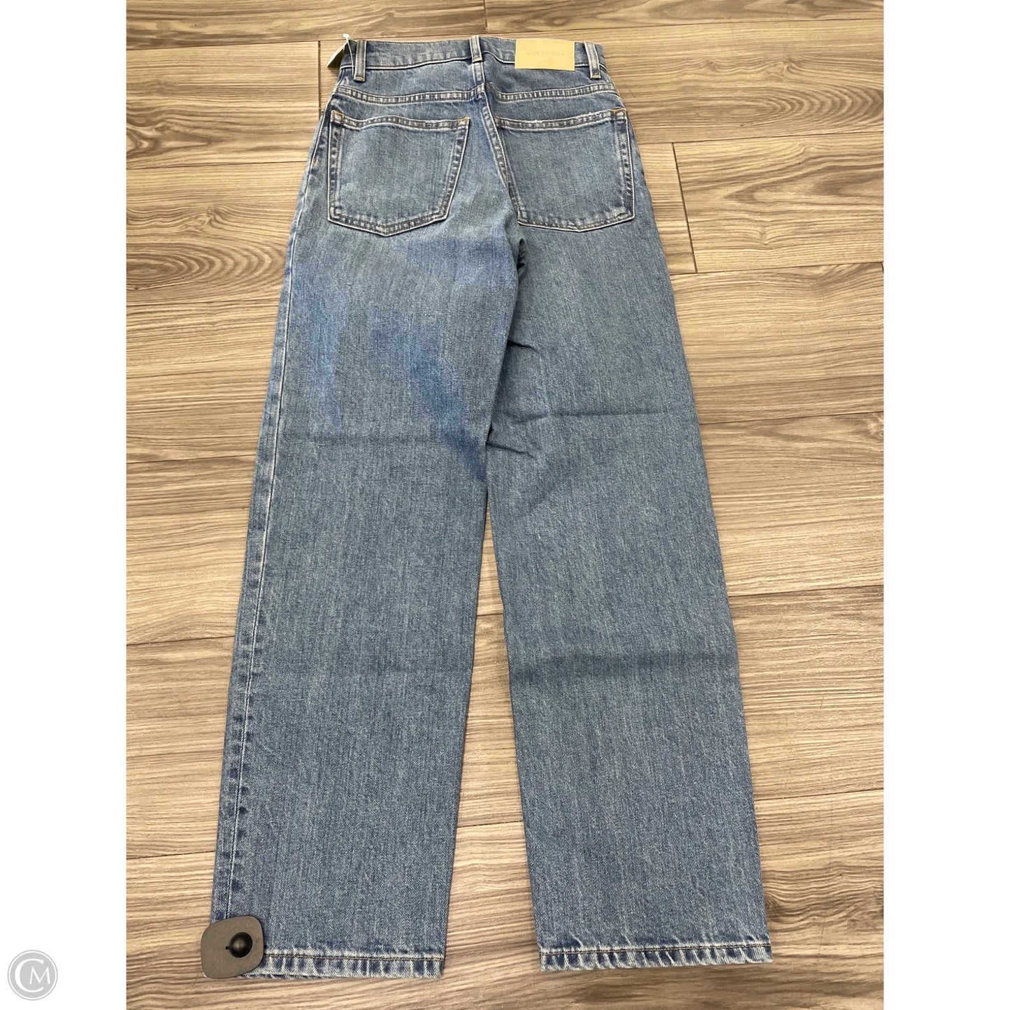 Jeans Wide Leg By Everlane In Blue, Size: 0
