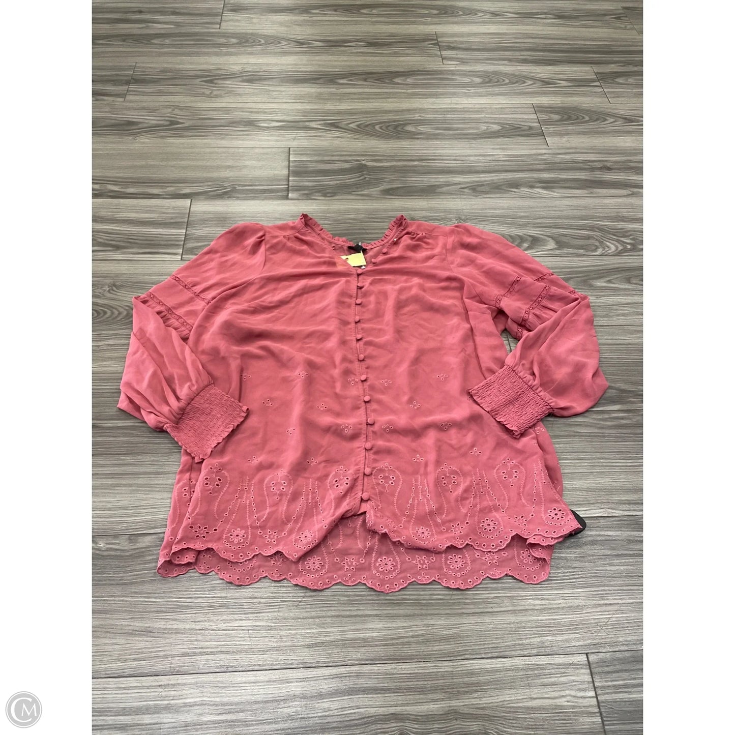 Top Long Sleeve By Torrid In Pink, Size: 2x