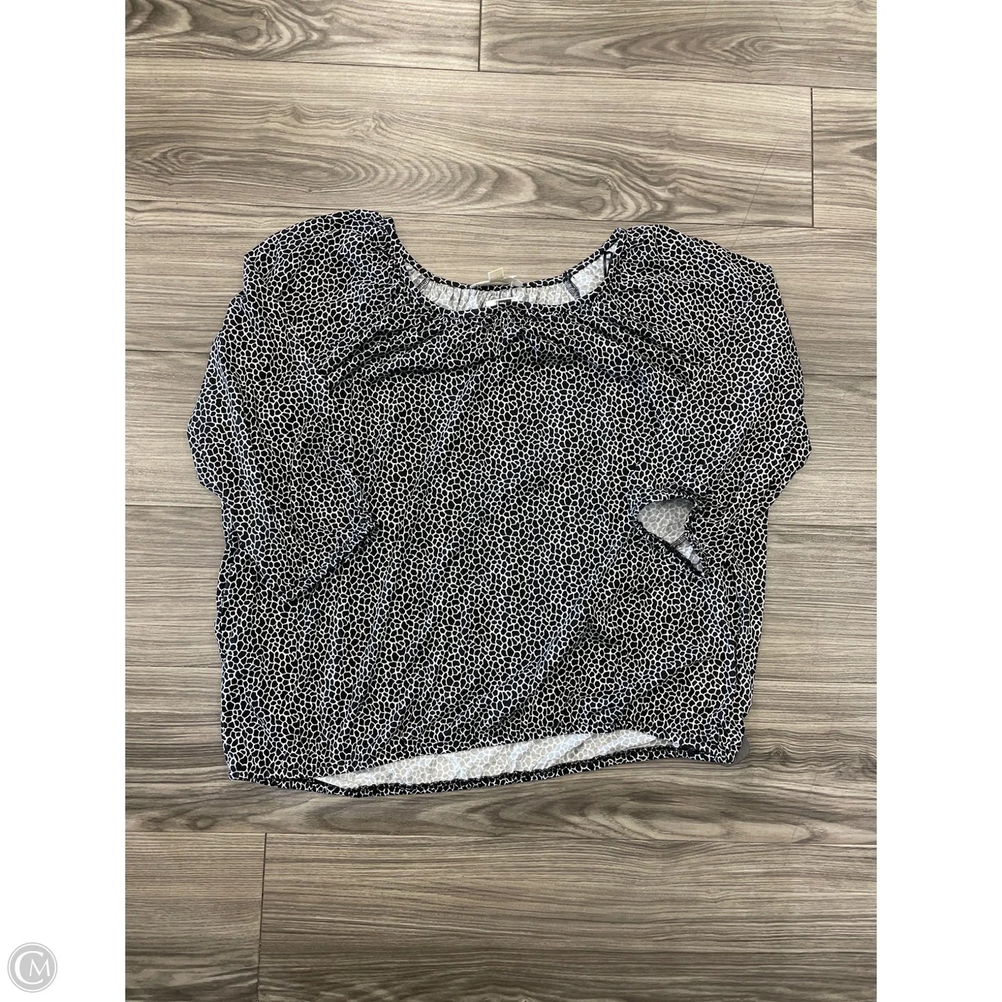 Top Long Sleeve Designer By Michael Kors In Black, Size: 2x