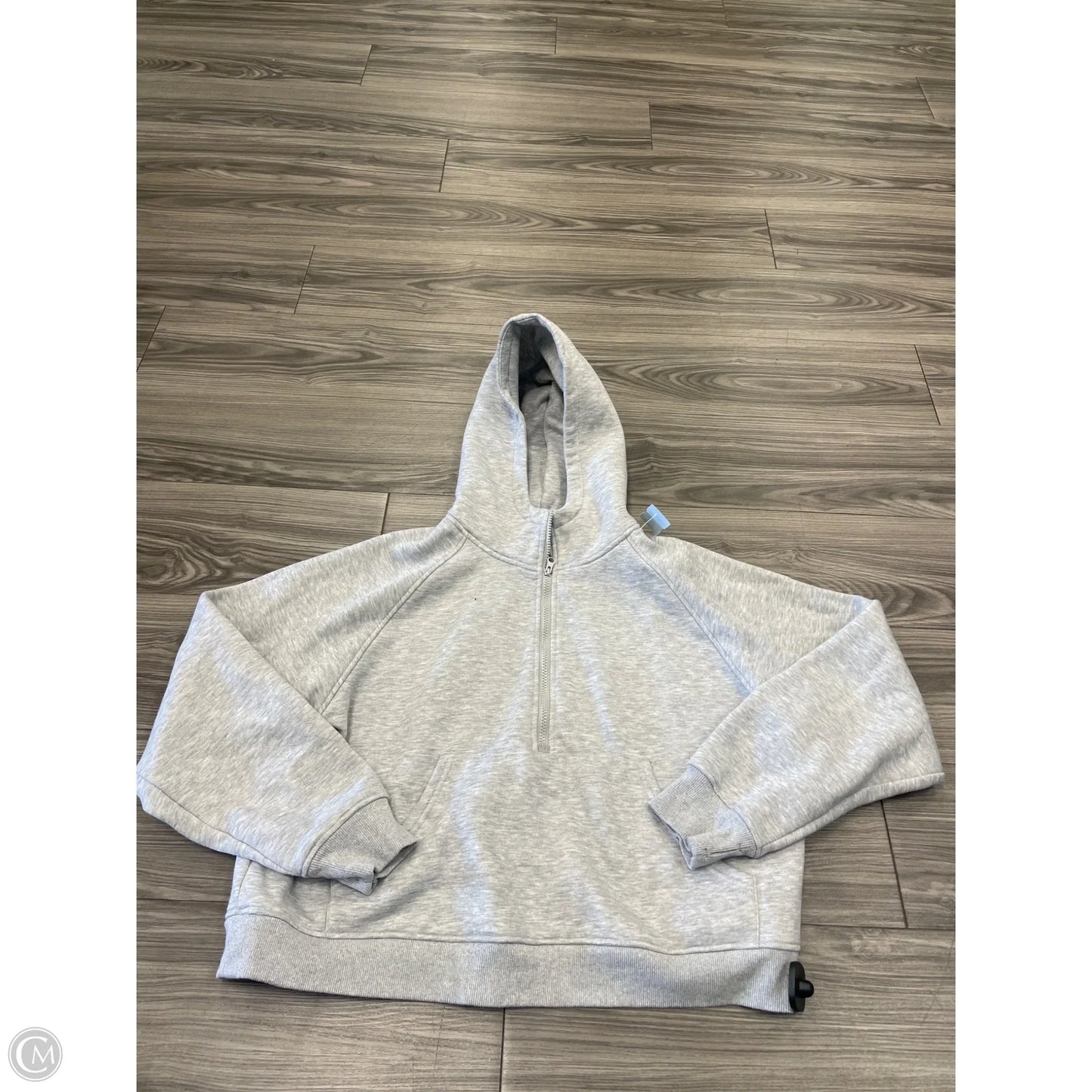 Athletic Sweatshirt Hoodie By Clothes Mentor In Grey, Size: 2x