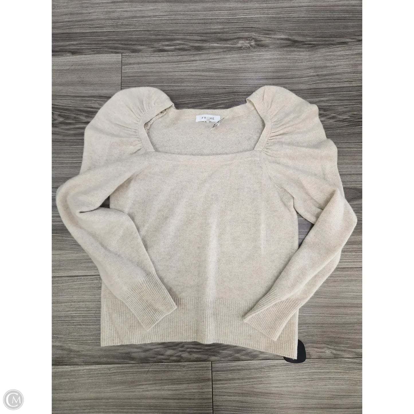 Sweater By Frame In Cream, Size: L