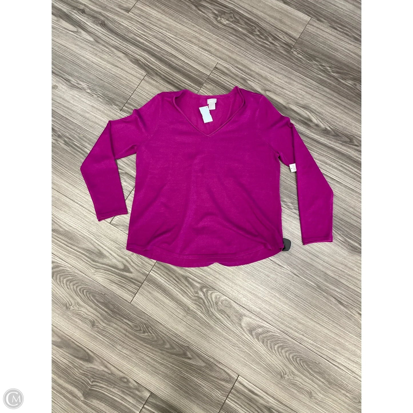 Sweater By Chicos In Purple, Size: L