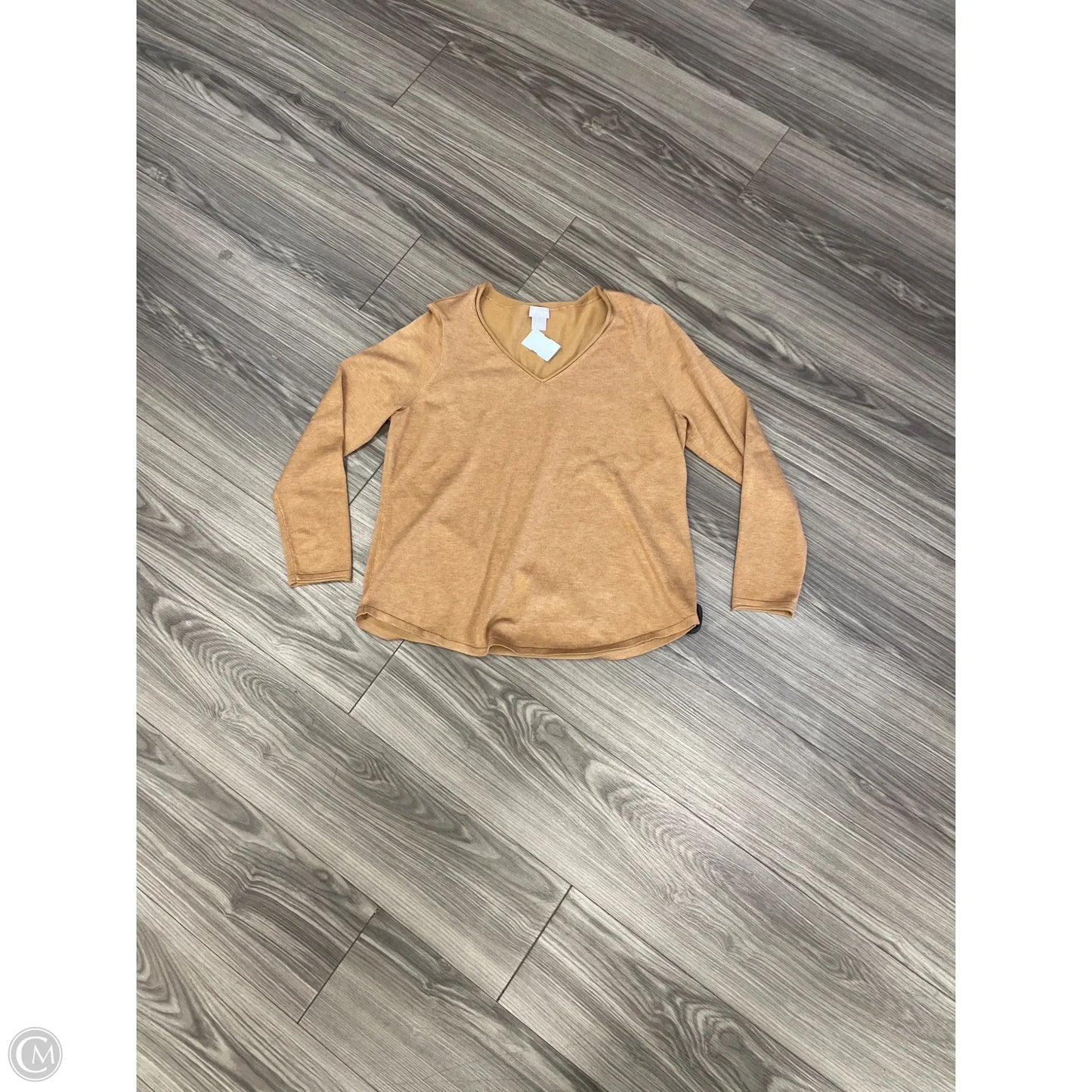 Sweater By Chicos In Brown, Size: L