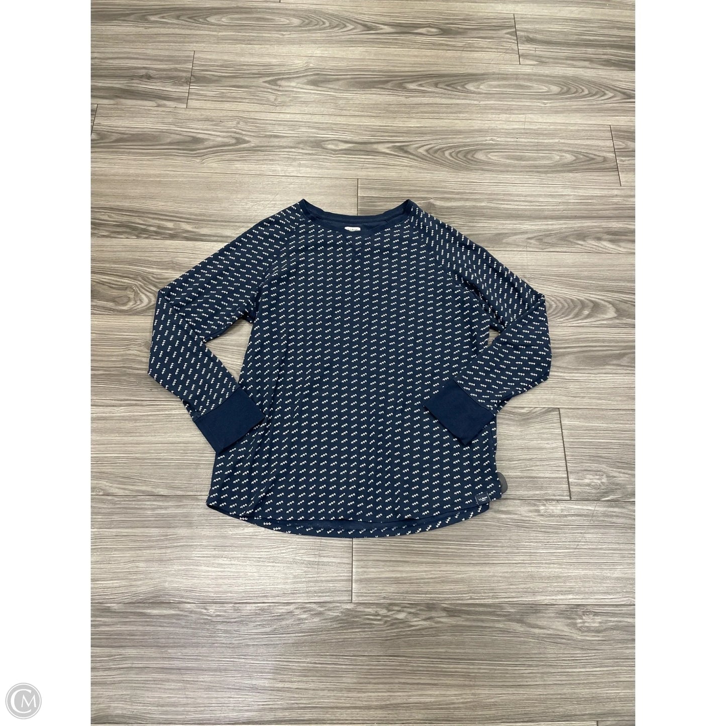 Top Long Sleeve By L.l. Bean In Blue, Size: Xl