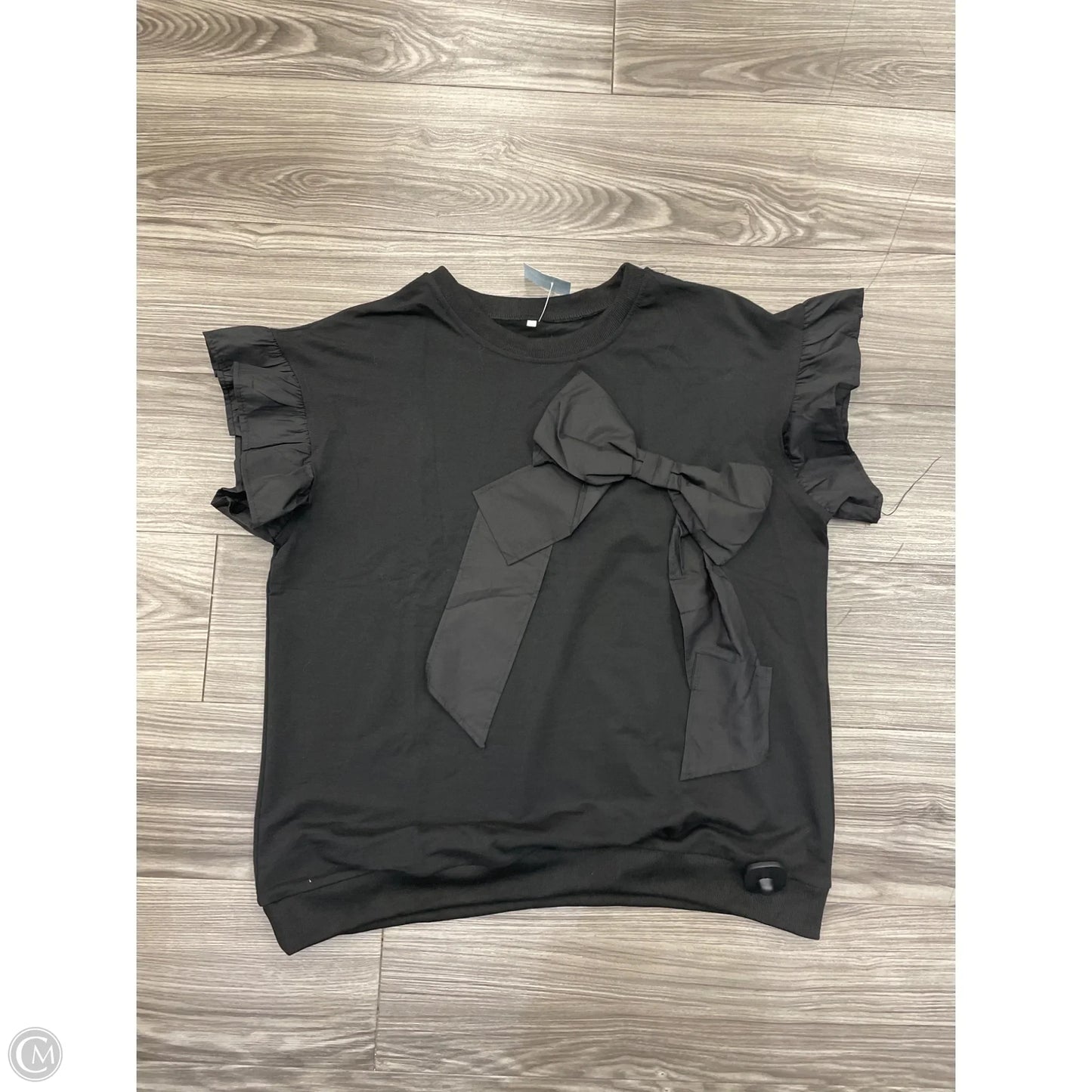 Top Short Sleeve By Clothes Mentor In Black, Size: Xl