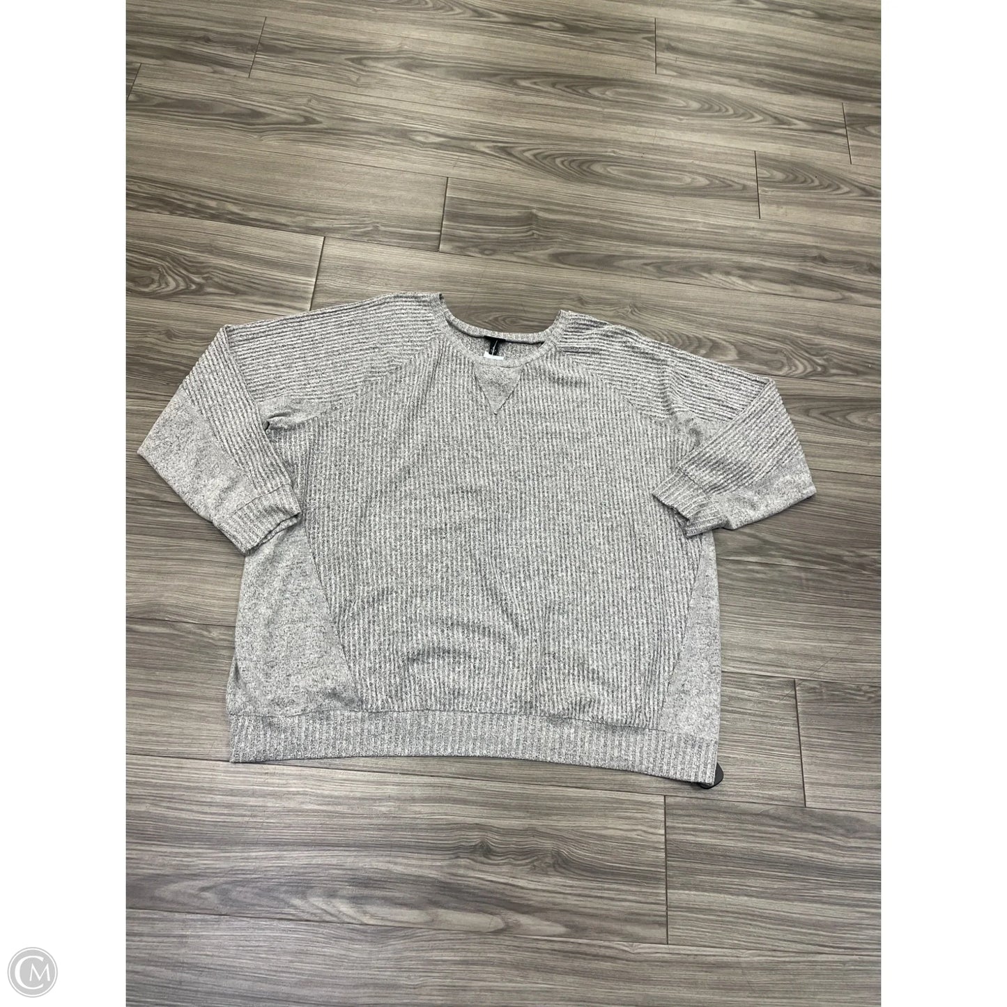 Top Long Sleeve By Torrid In Grey, Size: 3x