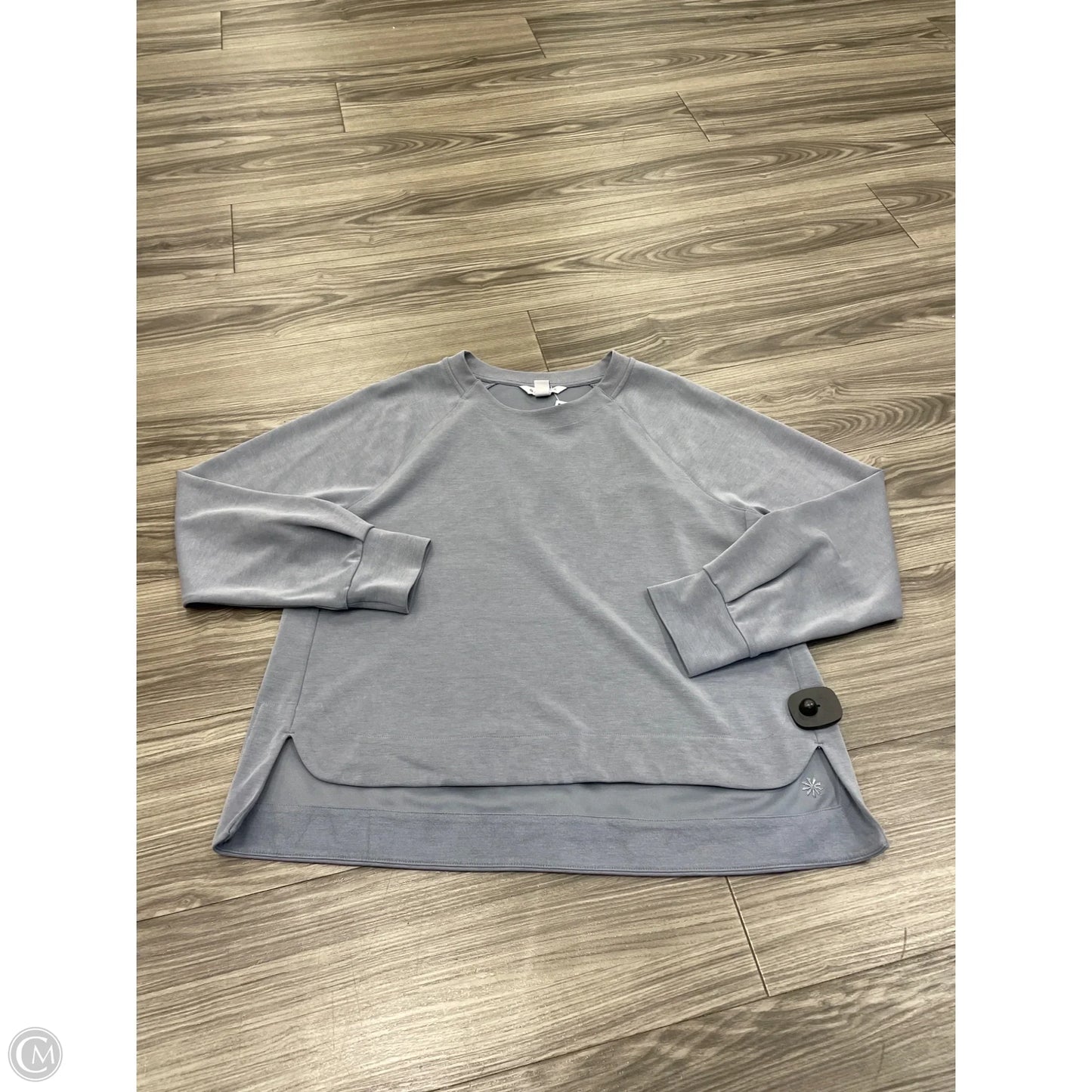 Athletic Sweatshirt Collar By Athleta In Grey, Size: L