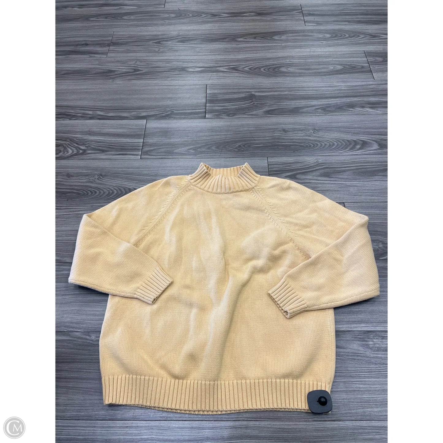 Sweater By Lands End In Yellow, Size: 1x