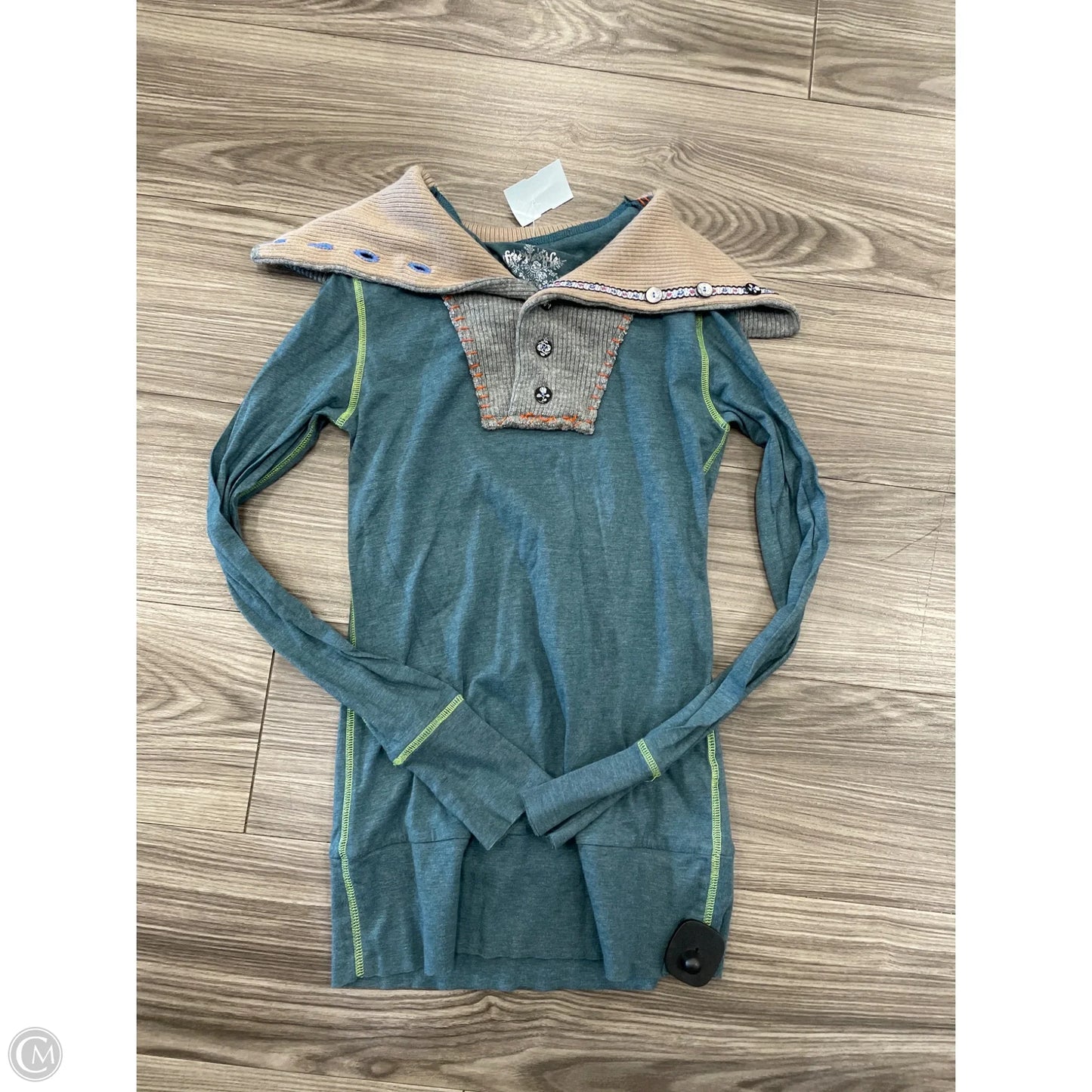 Top Long Sleeve By Free People In Blue, Size: M