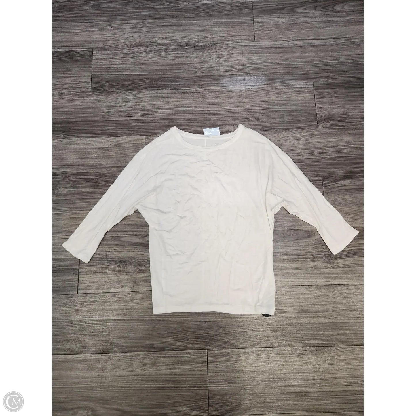 Top Long Sleeve By Tahari In White, Size: S