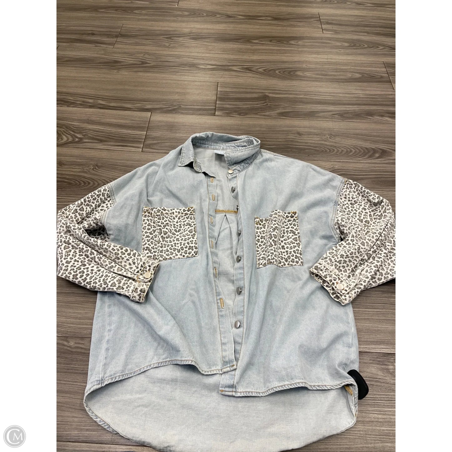 Jacket Denim By Clothes Mentor In Blue, Size: M