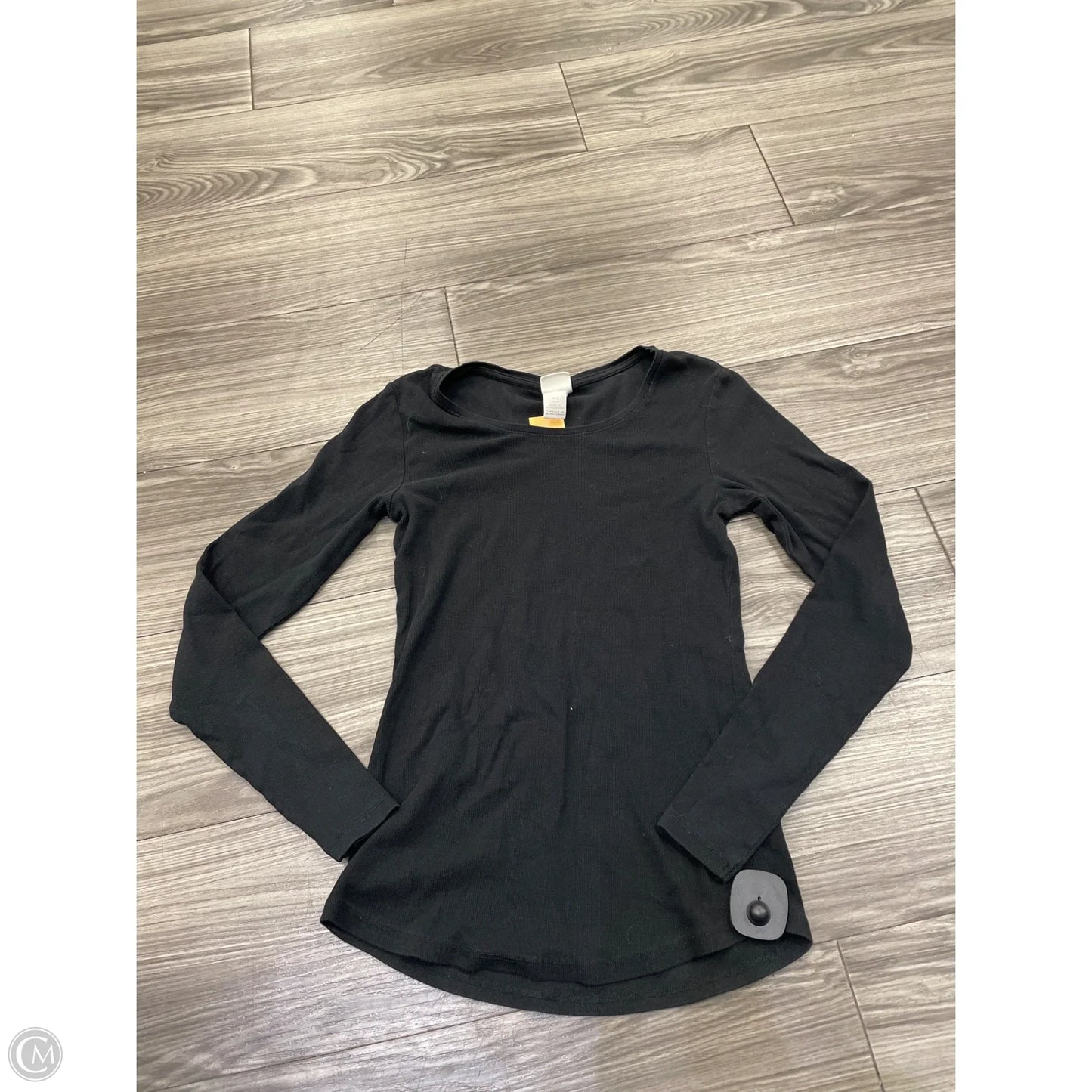 Top Long Sleeve By H&m In Black, Size: M