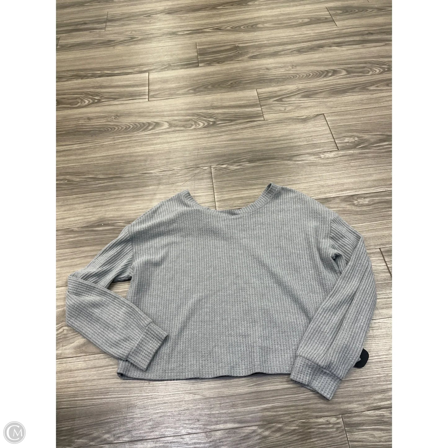 Top Long Sleeve By Aeropostale In Grey, Size: M
