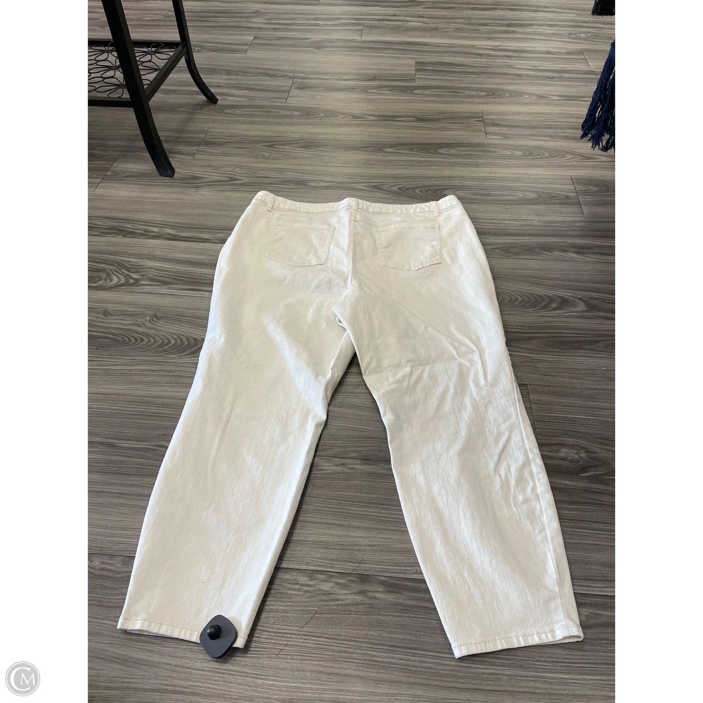 Jeans Straight By Falls Creek In Cream, Size: 24