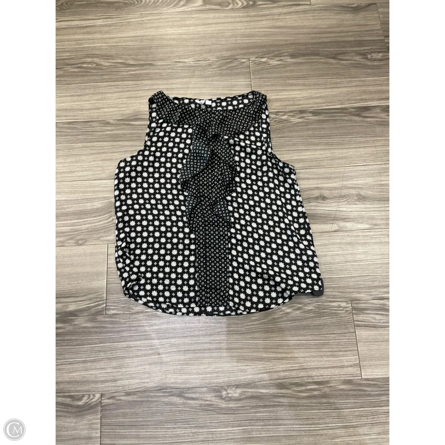 Blouse Sleeveless By Elle In Black, Size: M