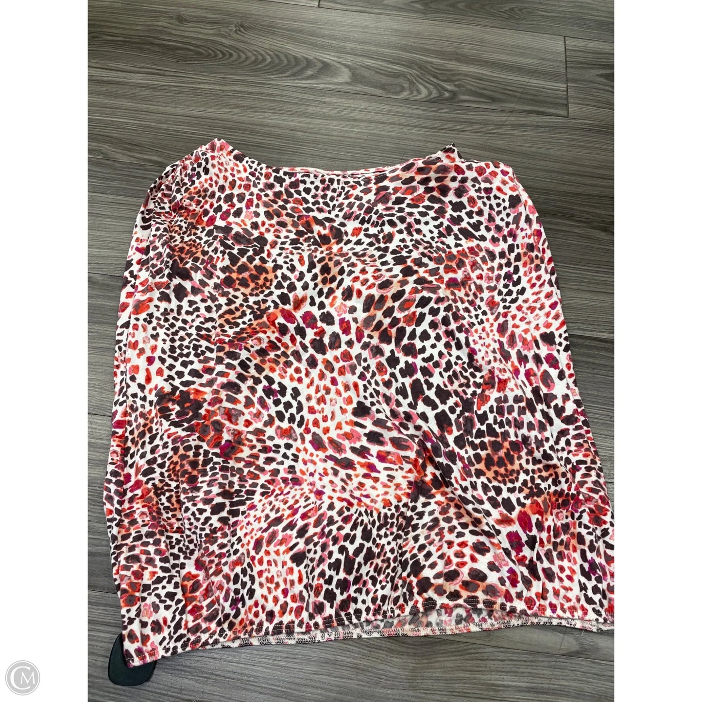 Top Sleeveless By St Johns Bay In Animal Print, Size: 1x