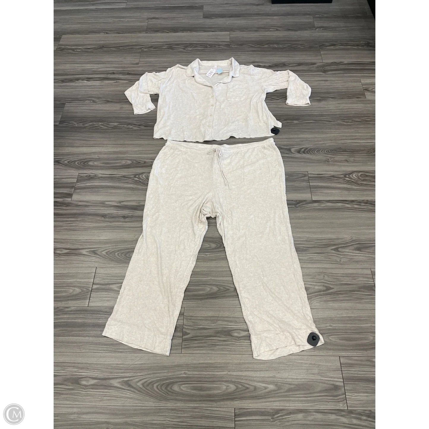 Lounge Set Pants By Auden In Cream, Size: 3x