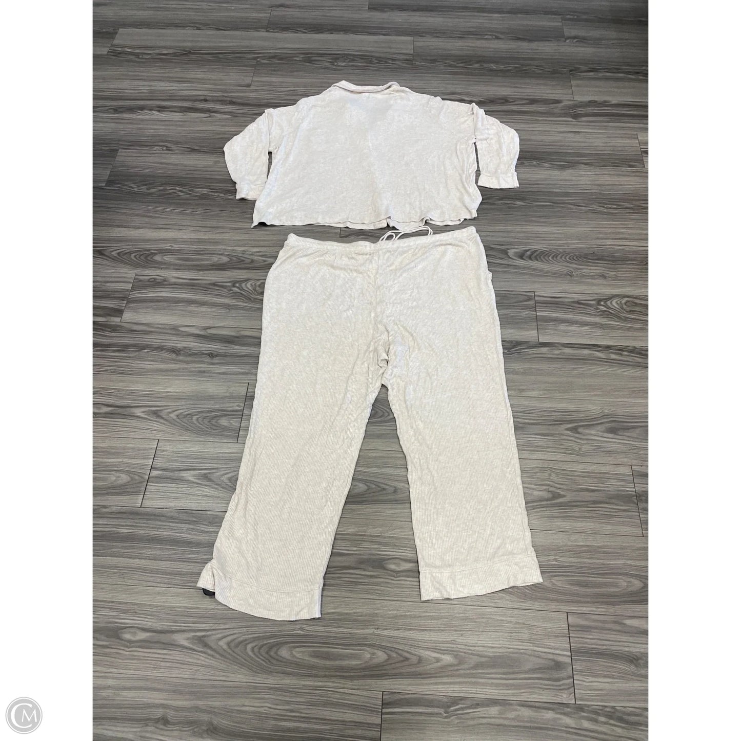 Lounge Set Pants By Auden In Cream, Size: 3x