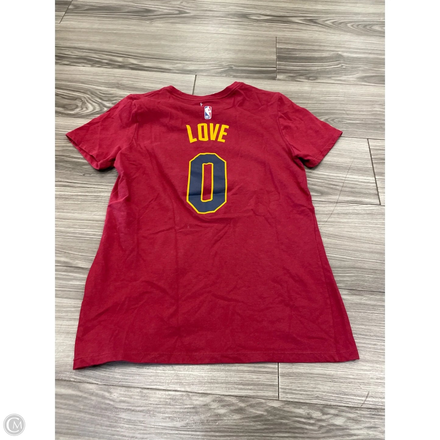 Athletic Top Short Sleeve By Nike In Maroon, Size: S