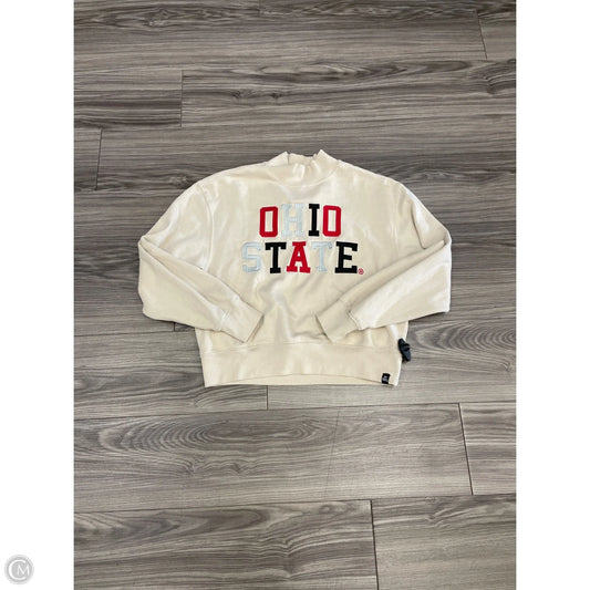 Sweatshirt Crewneck By Clothes Mentor In Beige, Size: M