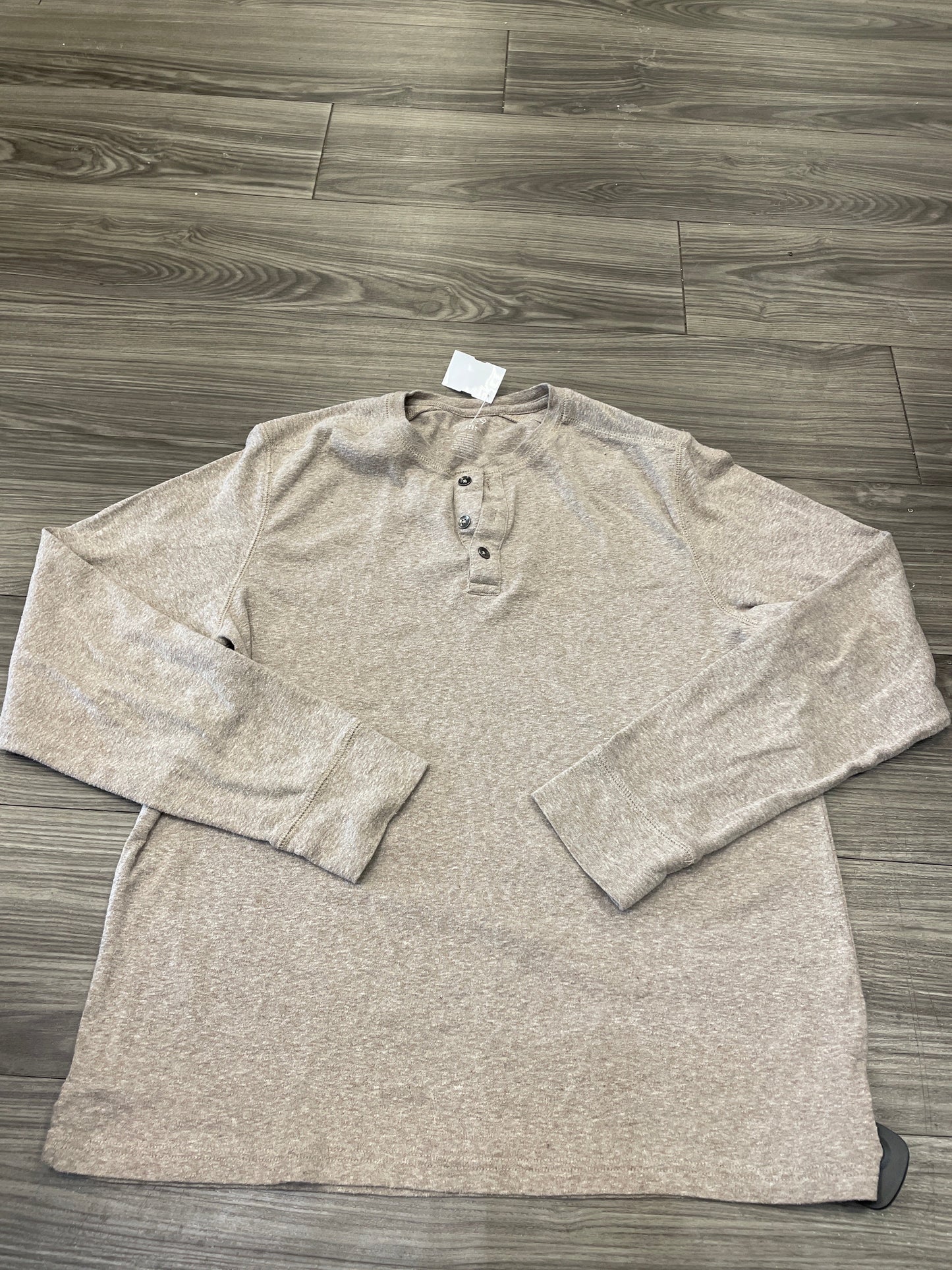 Top Long Sleeve By Apt 9 In Beige, Size: M