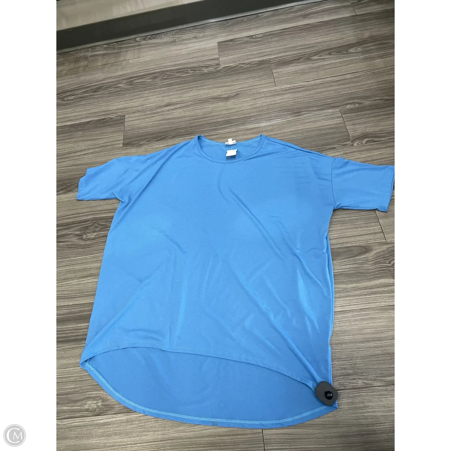 Top Short Sleeve By Lularoe In Blue, Size: 2x