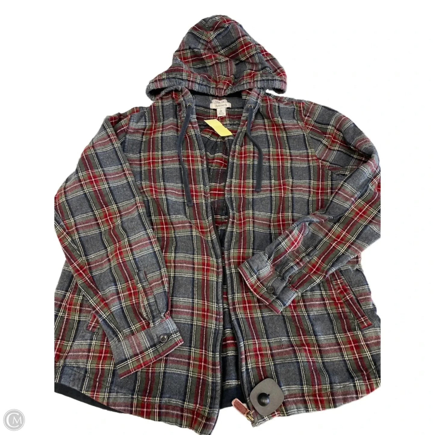 Jacket Shirt By L.l. Bean In Plaid Pattern, Size: M