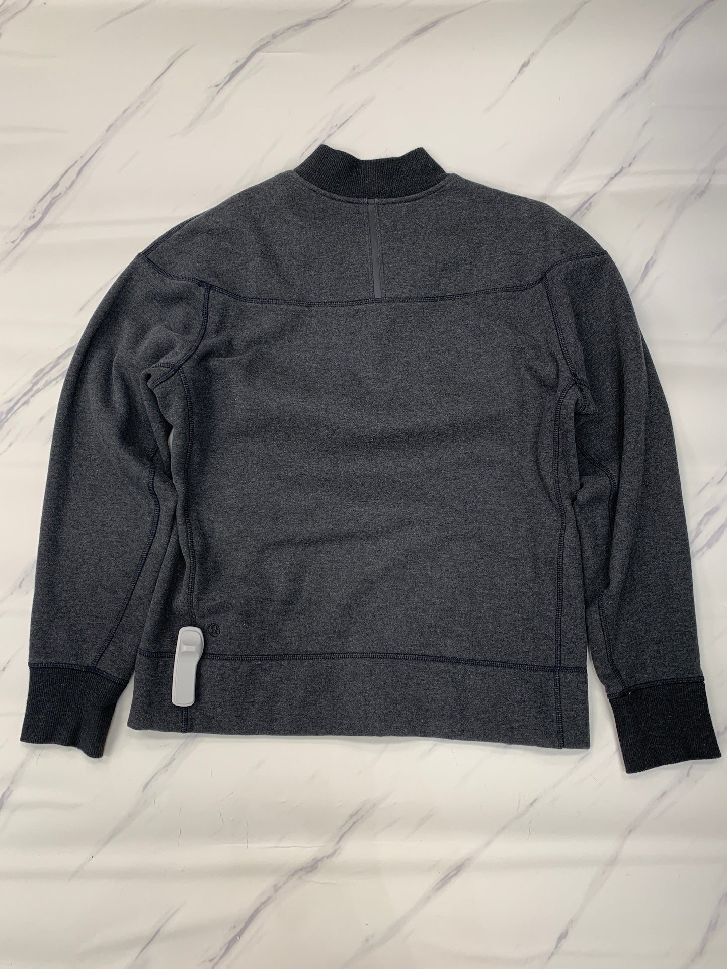 Athletic Sweatshirt Crewneck By Lululemon In Grey, Size: M