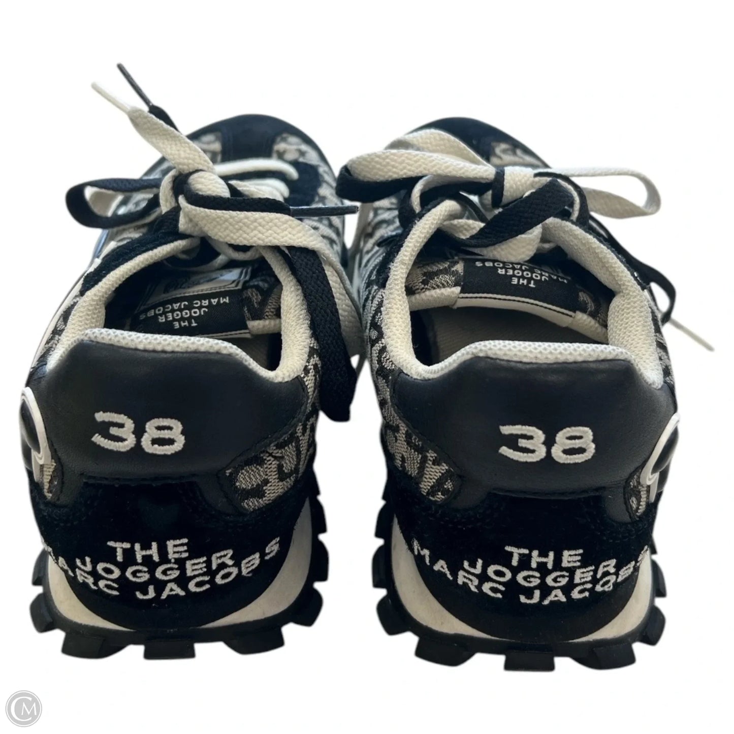 Shoes Designer By Marc Jacobs In Black & Grey, Size: 8