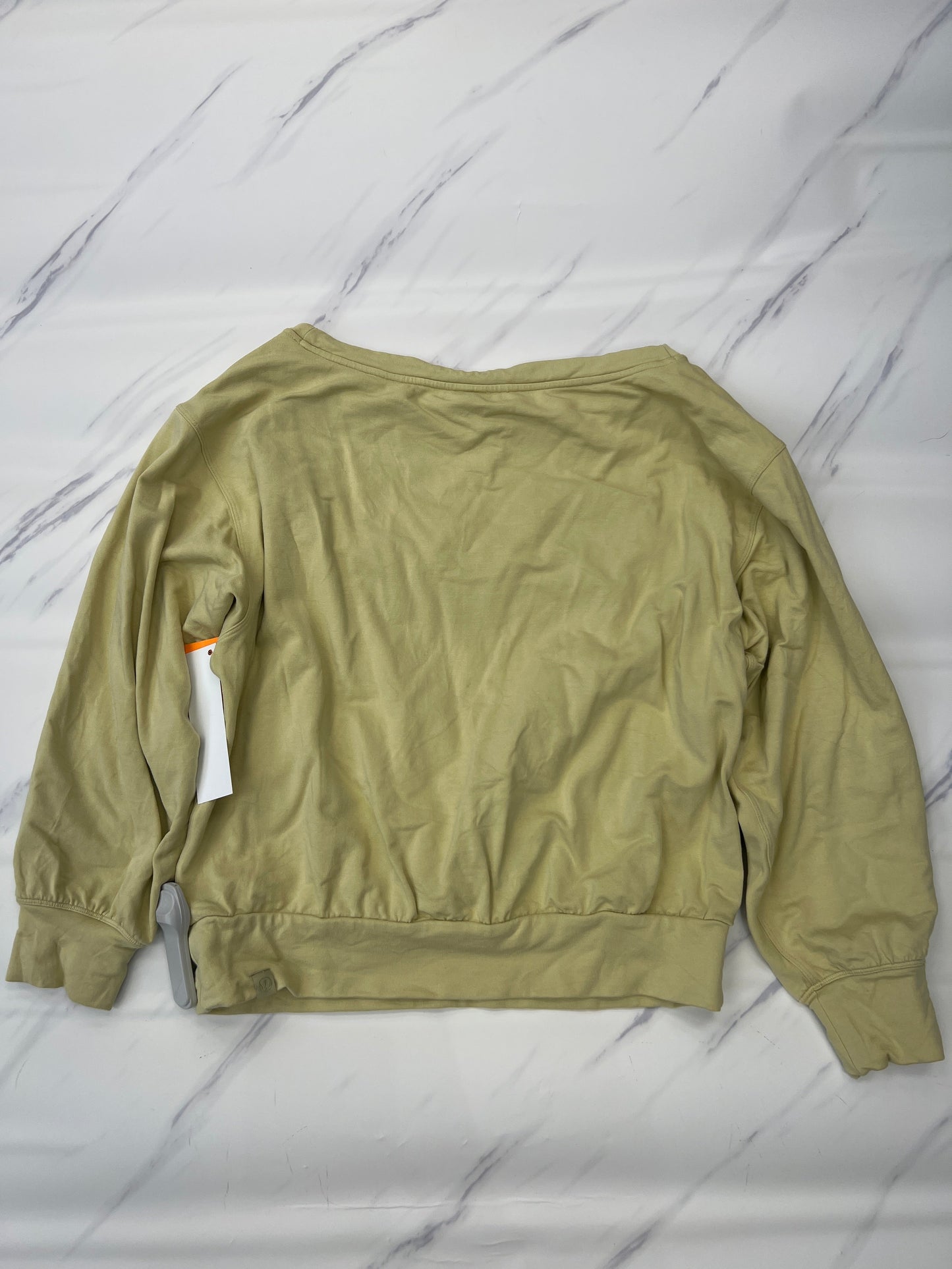 Athletic Sweatshirt Crewneck By Lululemon In Yellow, Size: M