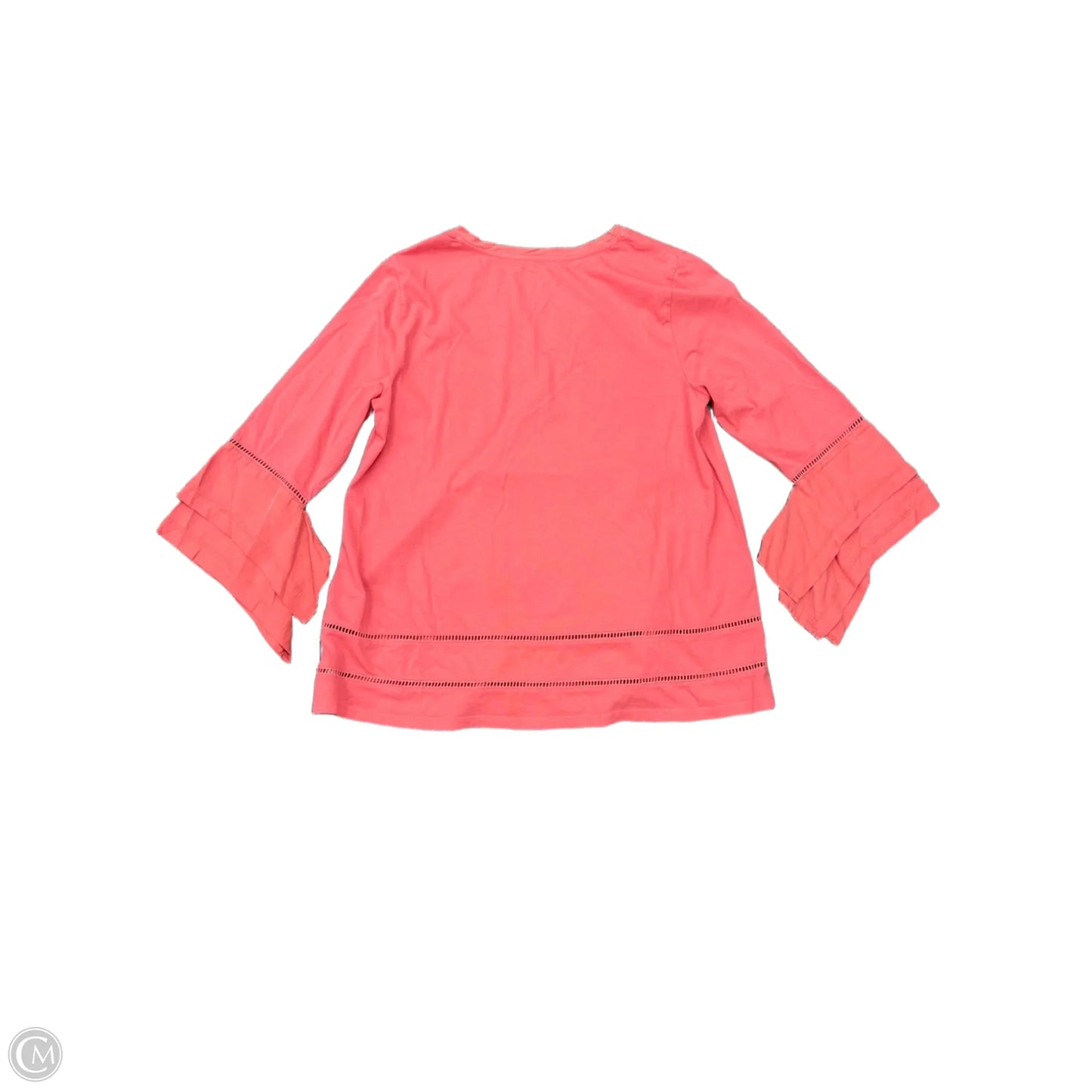 Top Long Sleeve By Soft Surroundings In Coral, Size: M