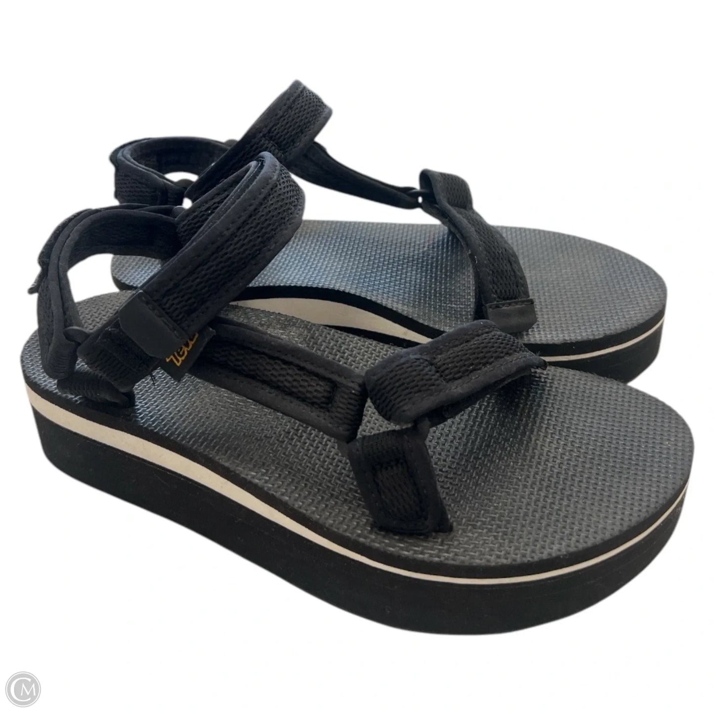 Sandals Flats By Teva In Black, Size: 8