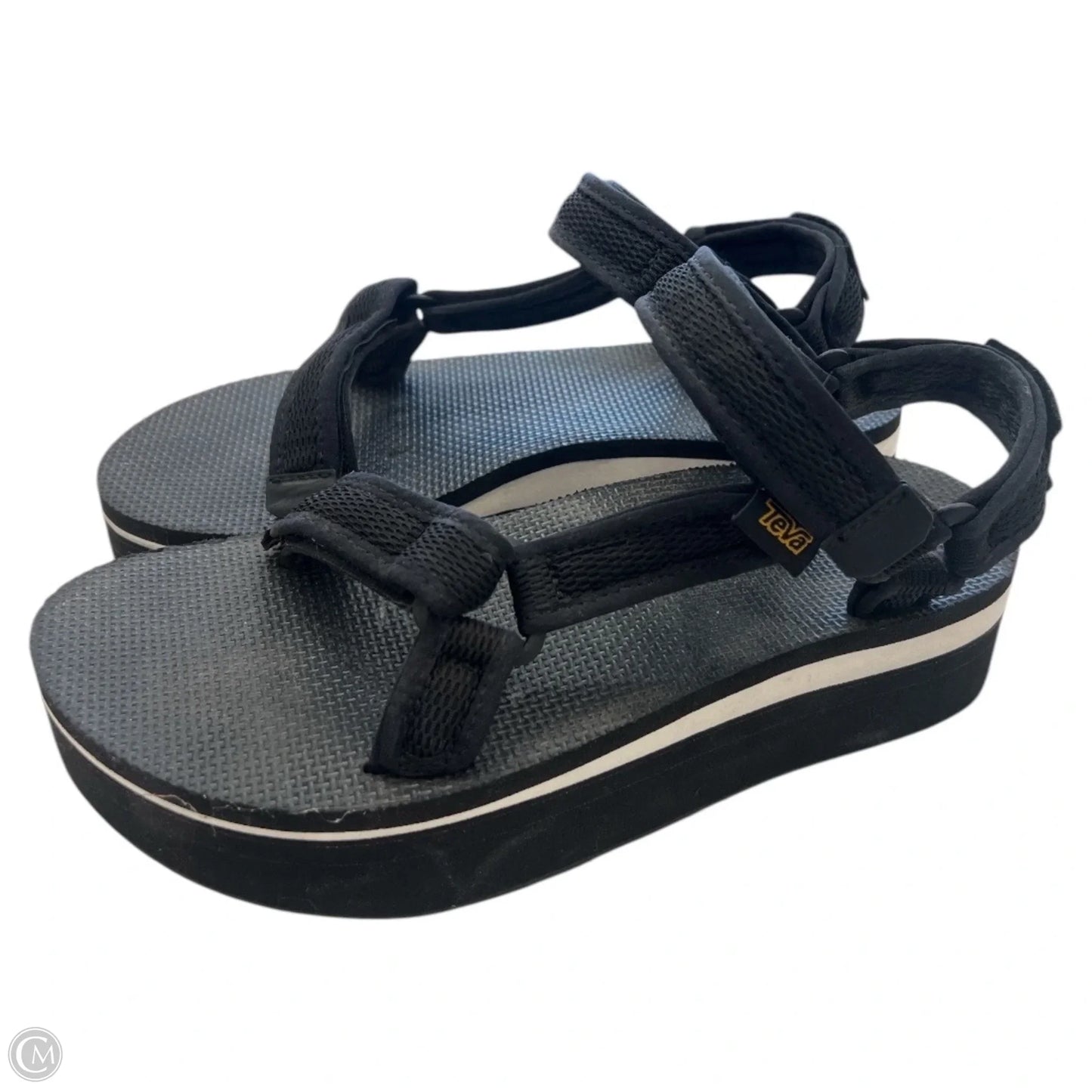 Sandals Flats By Teva In Black, Size: 8