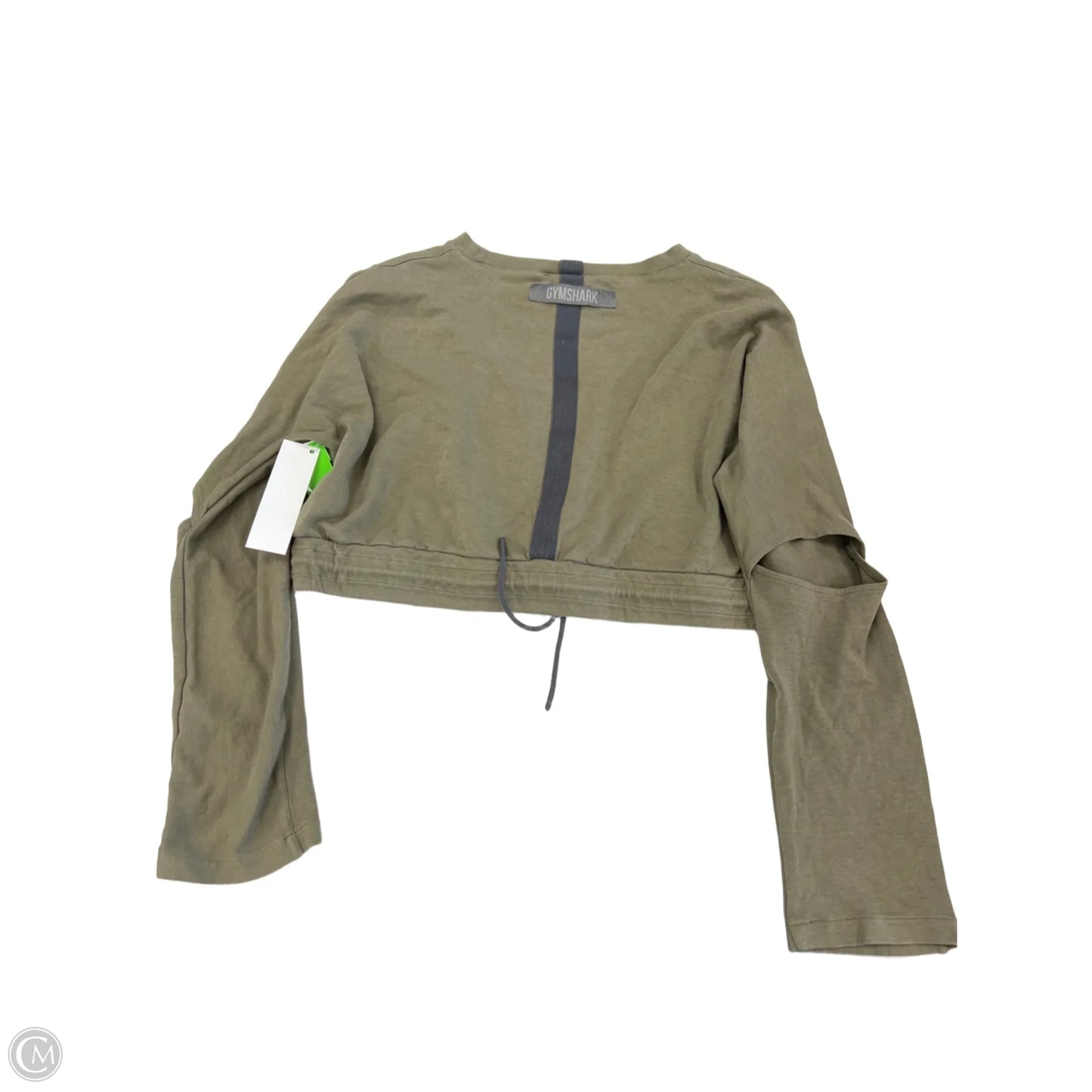 Athletic Sweatshirt Crewneck By Gym Shark In Green, Size: M